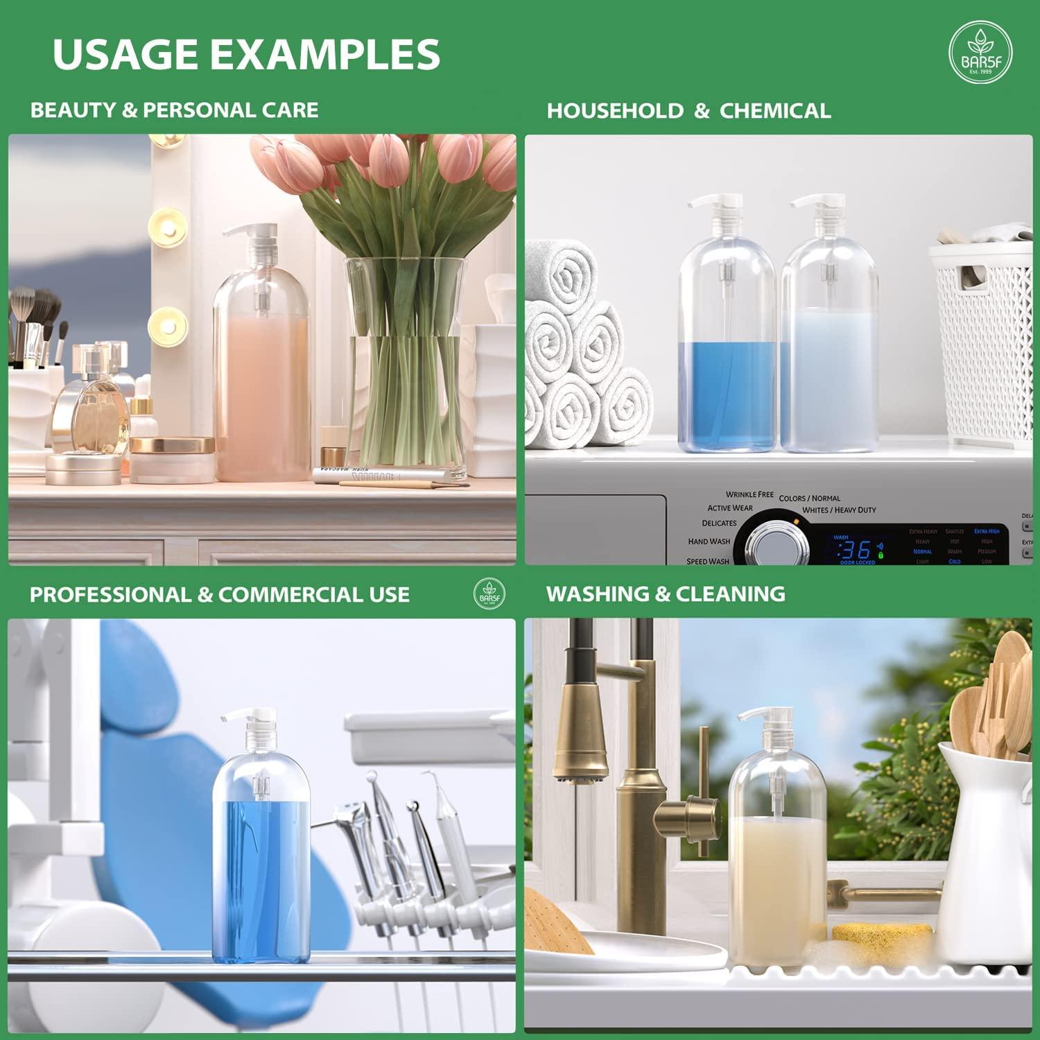 Bar5F Plastic Bottles with Pump Dispenser - Thumbnail 5