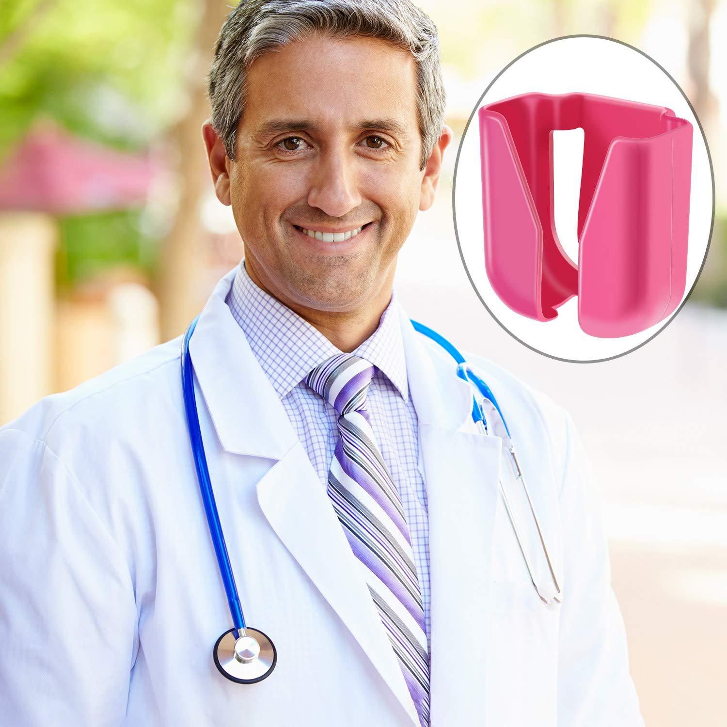 3 Pieces Stethoscope Holder Clip Waist Belt Stethoscope Holder Clip