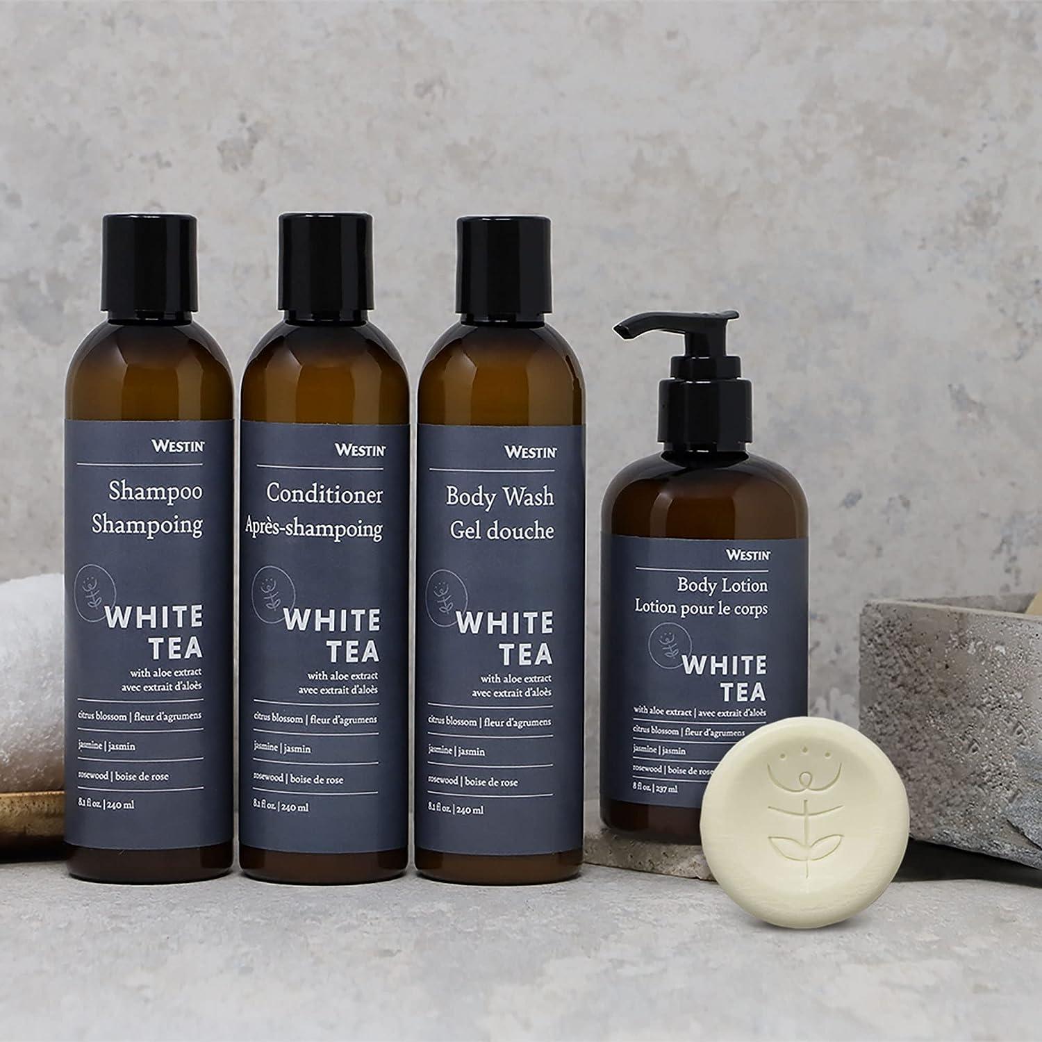 Westin White Tea Aloe Bath & Body Set Amenity Set with 8 oz. Bottles