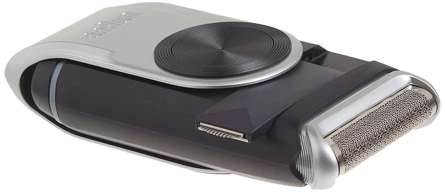 Braun Mobile Shave Silver M90 Shaver Braun M90 Men\u0027s Precision Trimmer, Washable Electric Mobile Shaver