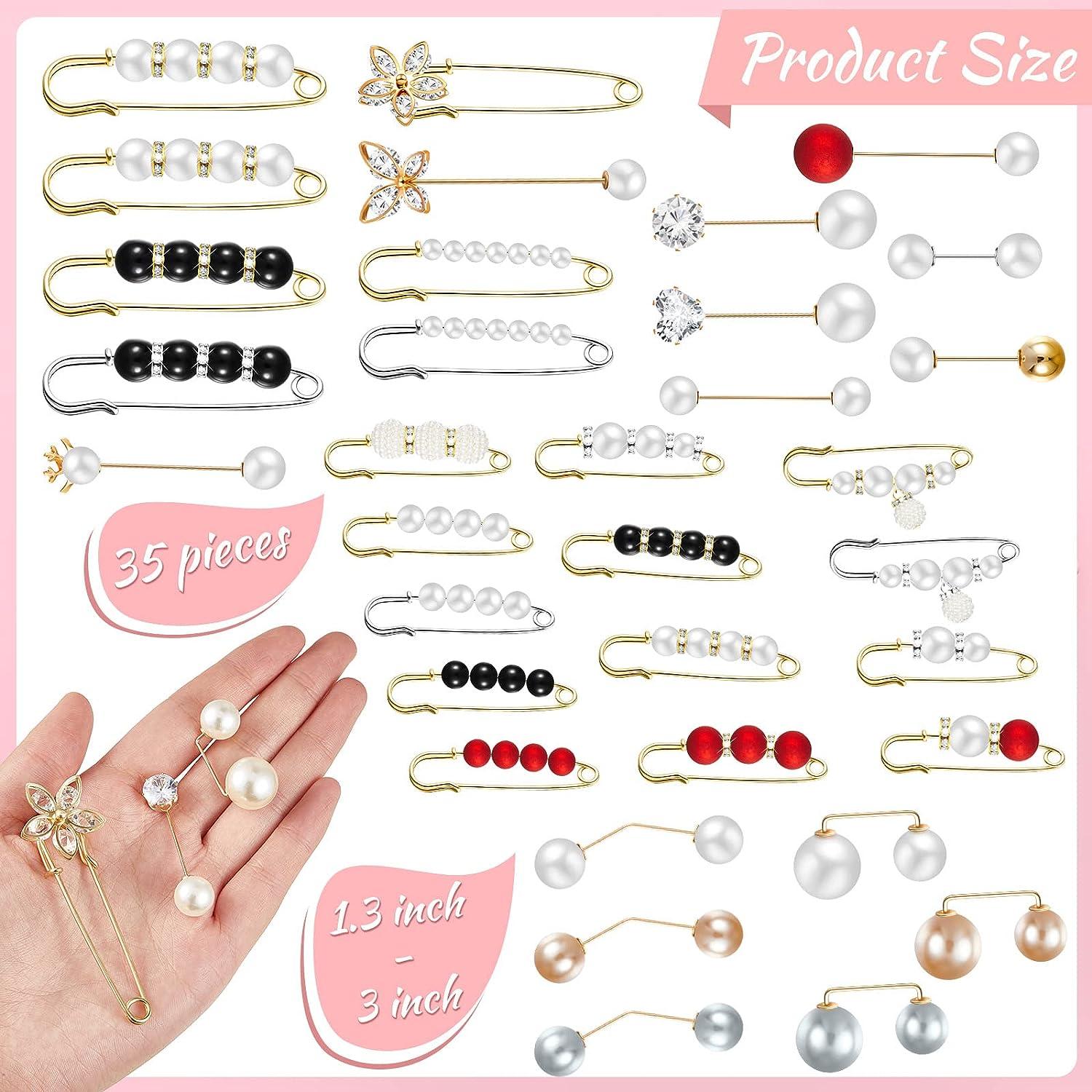 Imitation Pearl Brooches For Women Girl Gold Color Fashion