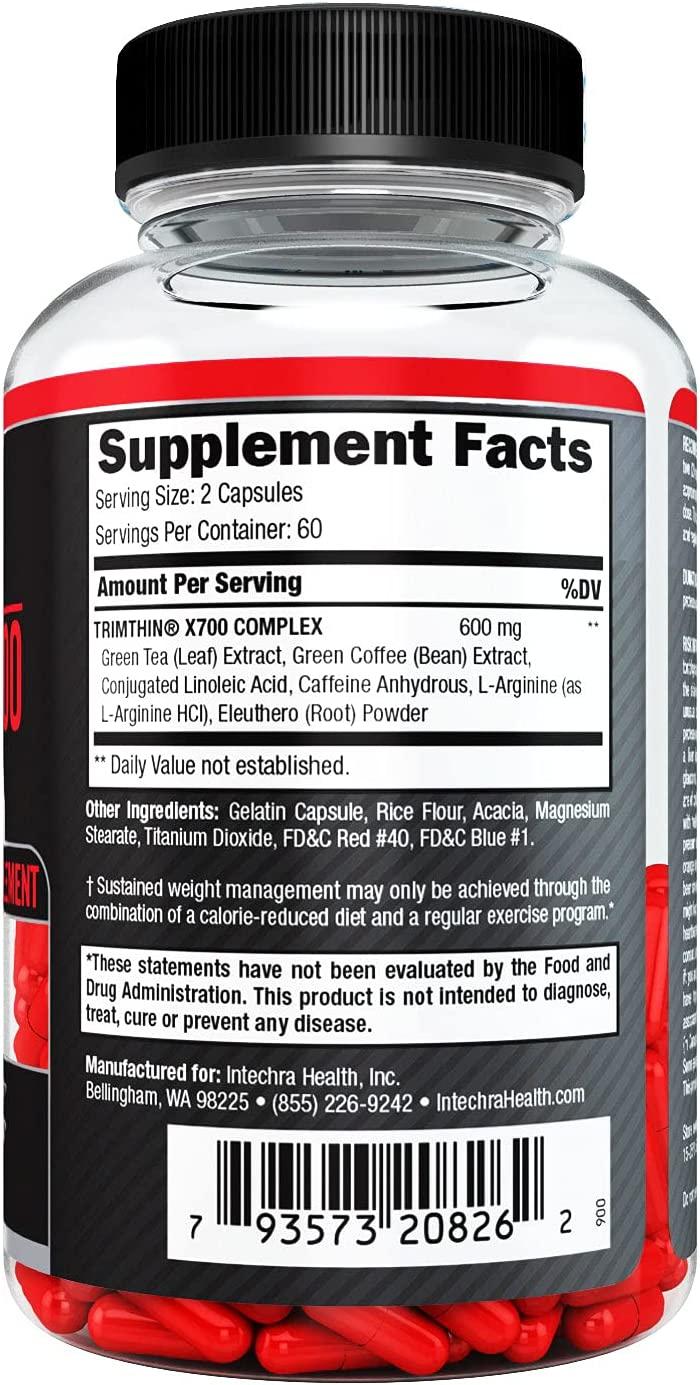 TRIMTHIN® X700 Thermogenic Diet Pills with Maximum Energy Manufactured
