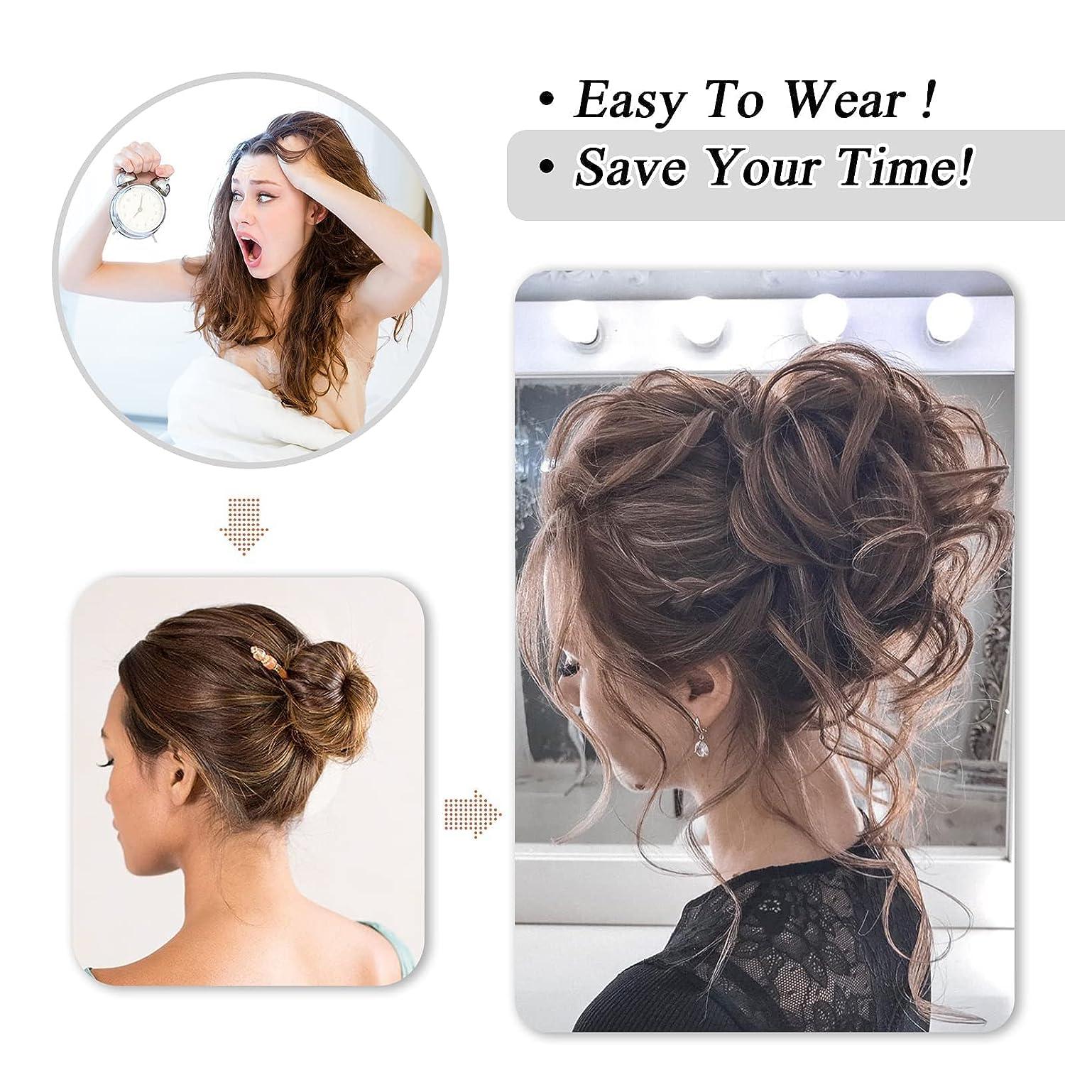 Hair pieces buns updos hotsell