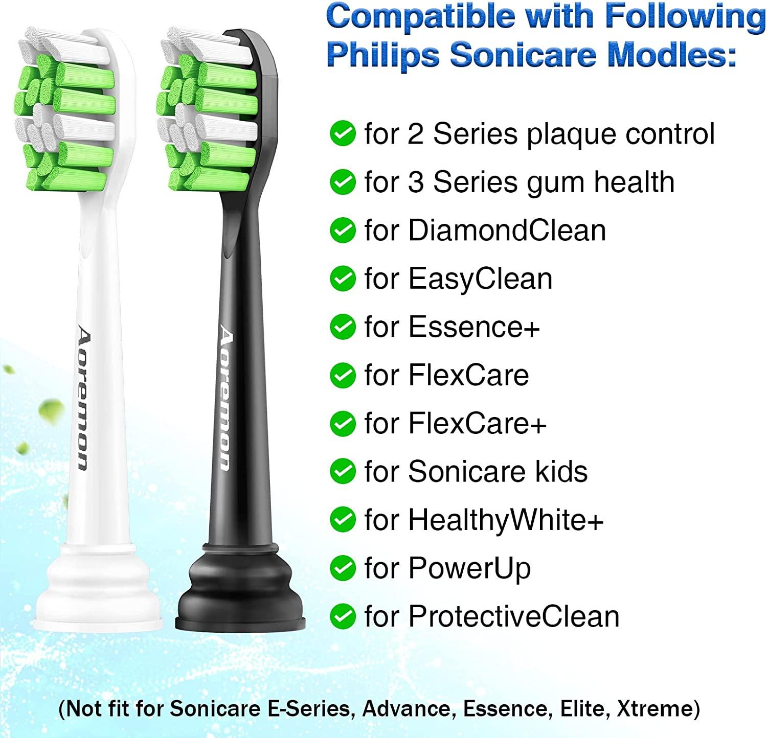 Aoremon Toothbrush Replacement Heads for Philips Sonicare Diamondclean