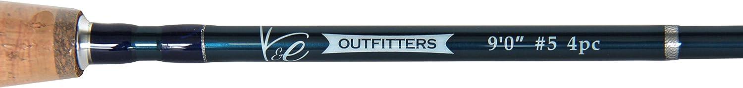 K&E Outfitters Drift Series 5wt Fly Fishing Rod and Reel Complete Package