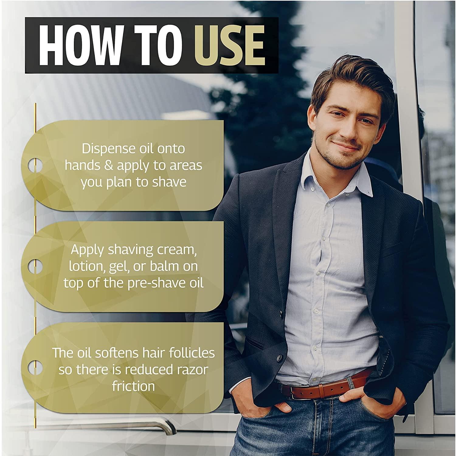 Kerah Lane PreShave Lube Oil (4oz) Unscented Moisturizing Shaving