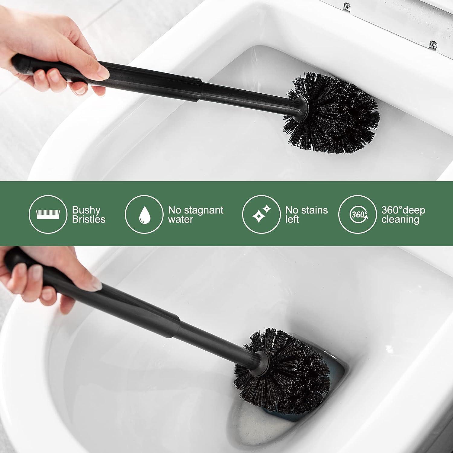 Eyliden Toilet Plunger and Brush, 2 in 1 Toilet Bowl Brush Plunger Set