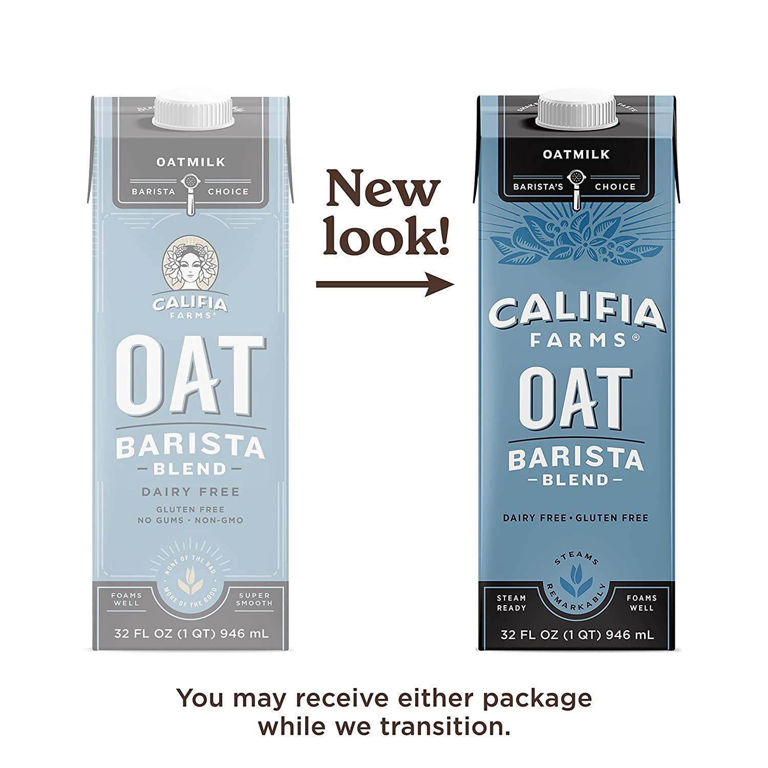 Califia Farms Oat Milk Original Barista Blend 32 Oz - Dairy Free ...