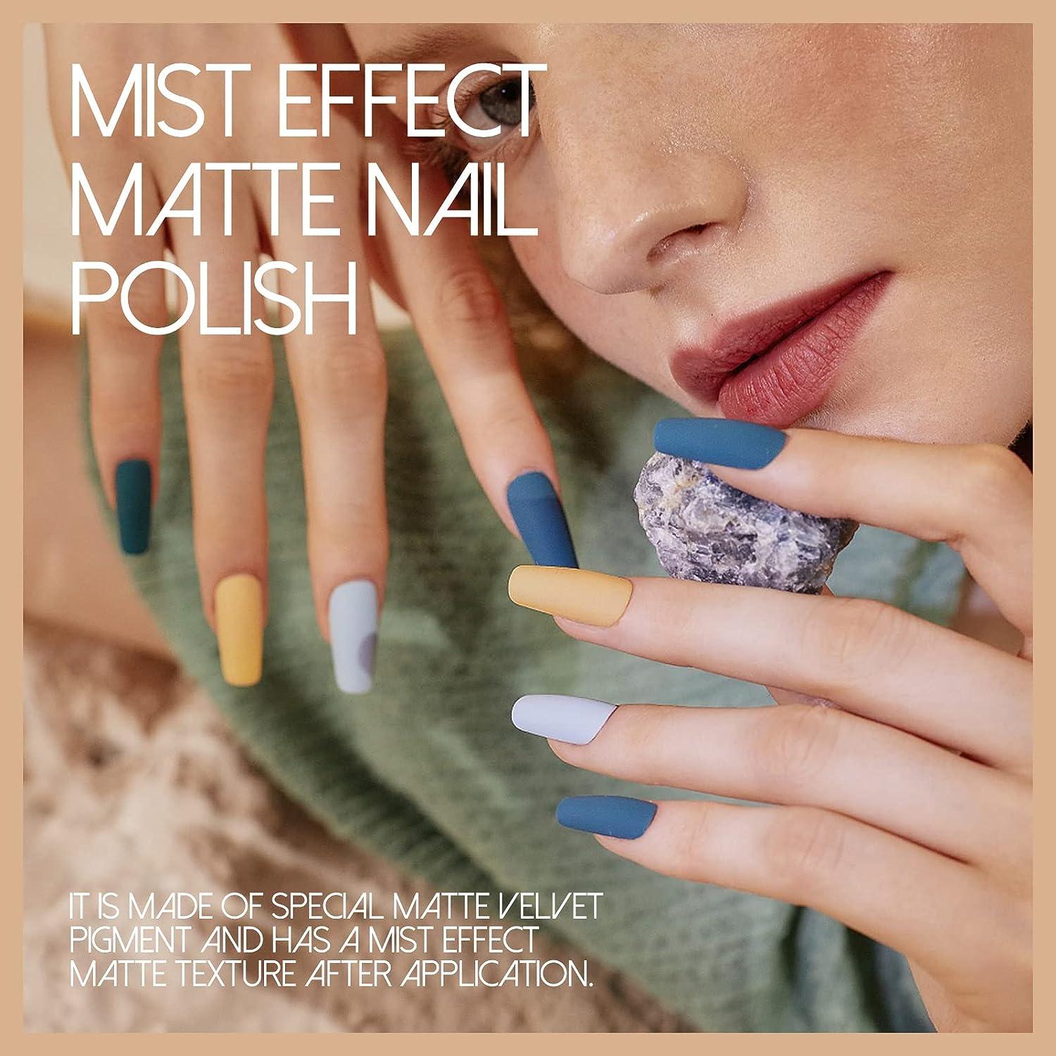Nail Polish Set for Women Glossy Finish Nail Paints Long Lasting Enamel  Multi-Color Black, White,