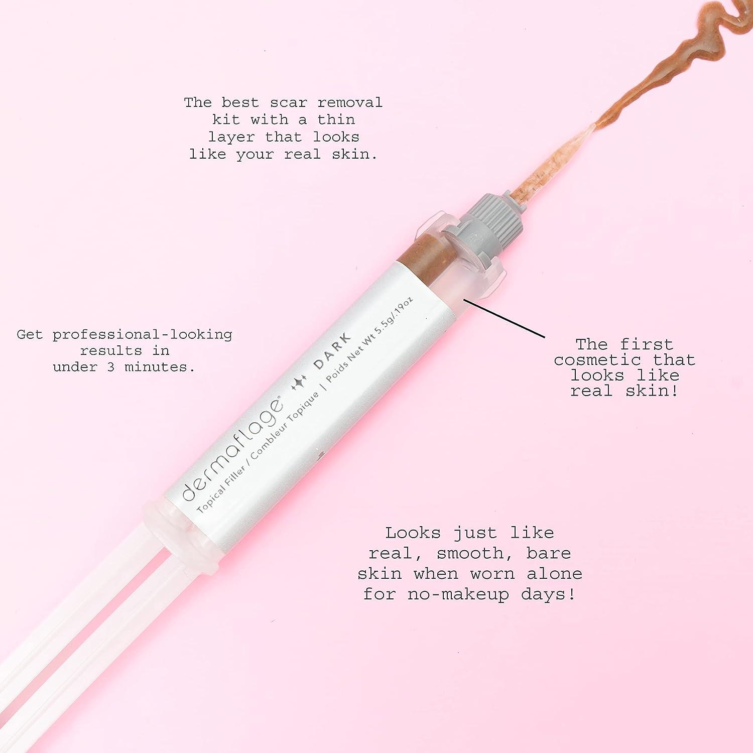 Dermaflage Scar Filler Kit Deep Scar Cover and Waterproof Concealer