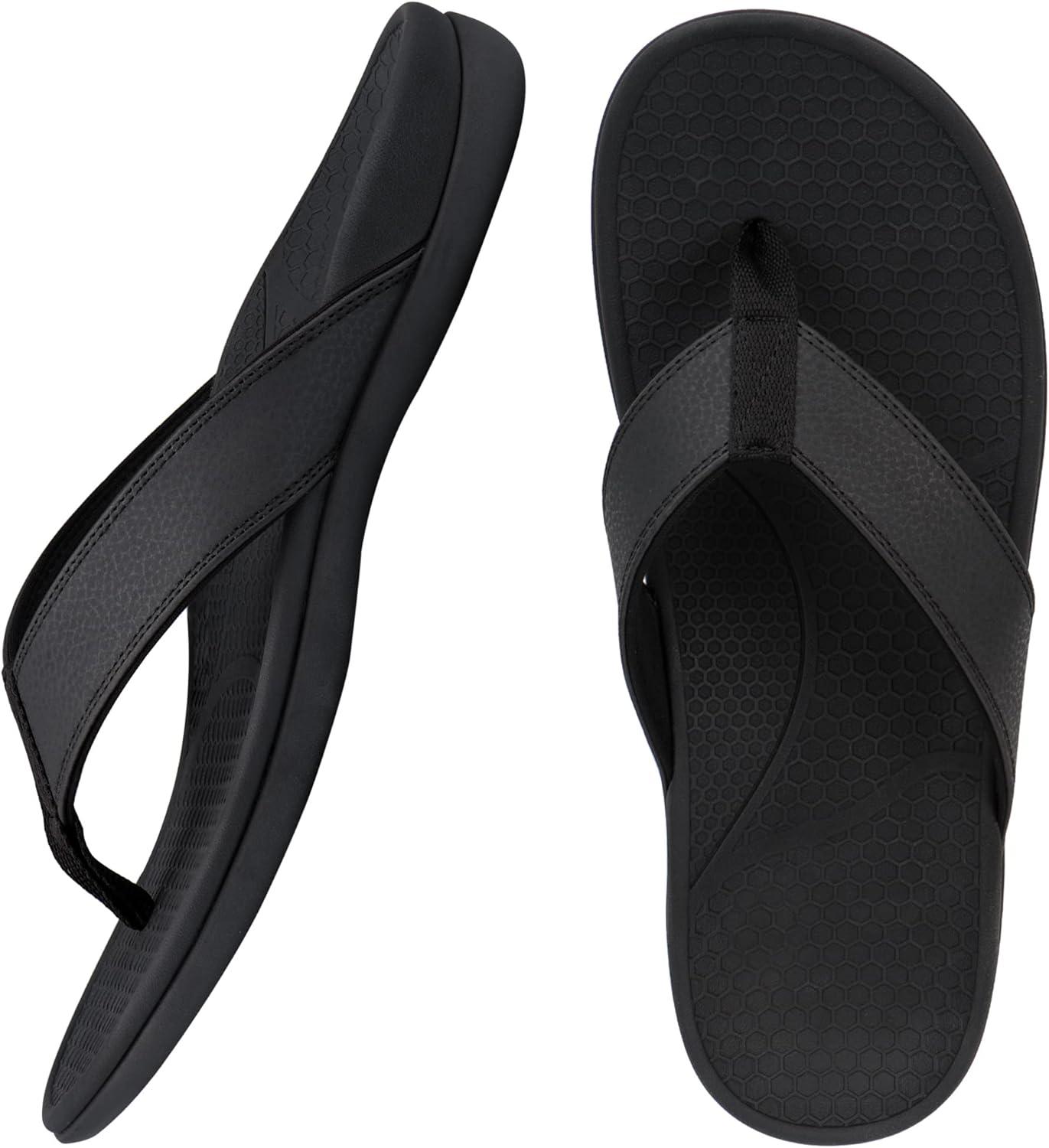 Everhealth Arch Support Flip Flops for Men Orthotic Sandals Supportive