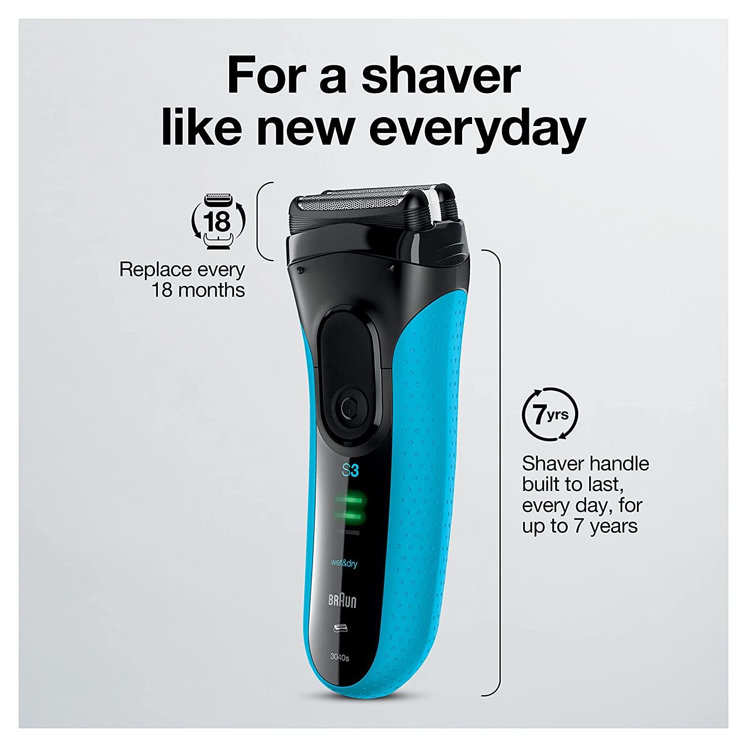 Braun Electric Series 3 Razor with Precision Trimmer, Rechargeable