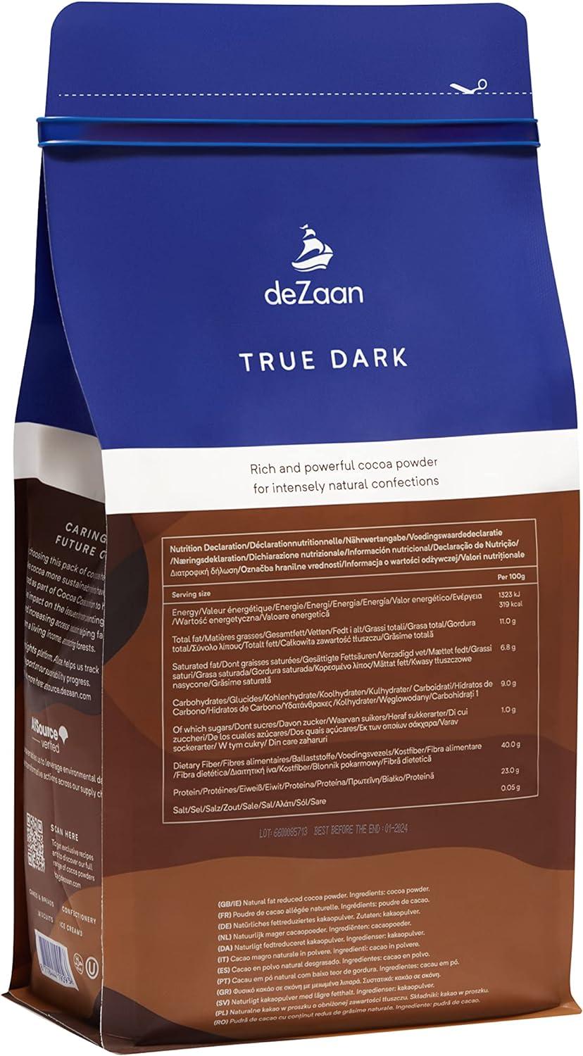 deZaan True dark cocoa powder (10-12% fat) 1kg | Buy Now with