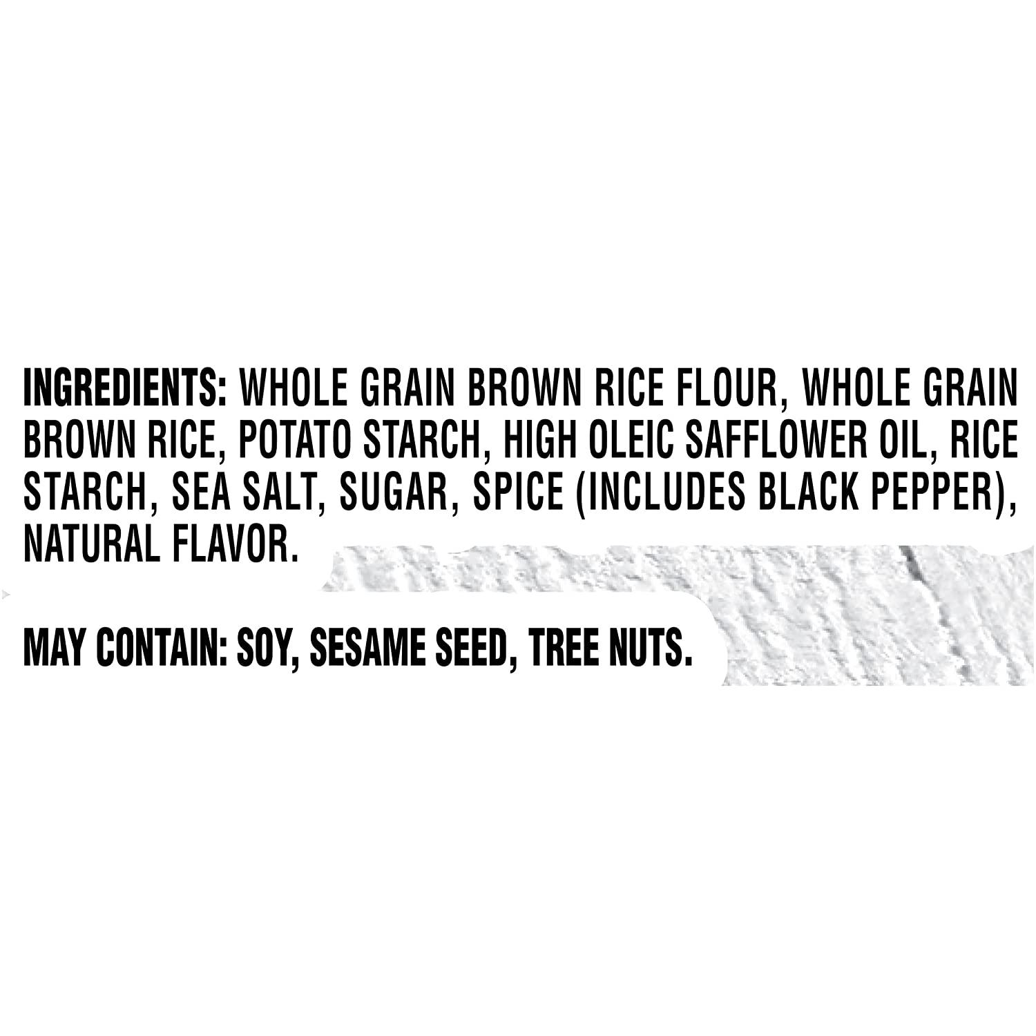 Good Thins Sea Salt & Pepper Rice Snacks Gluten Free Crackers 3.5 oz