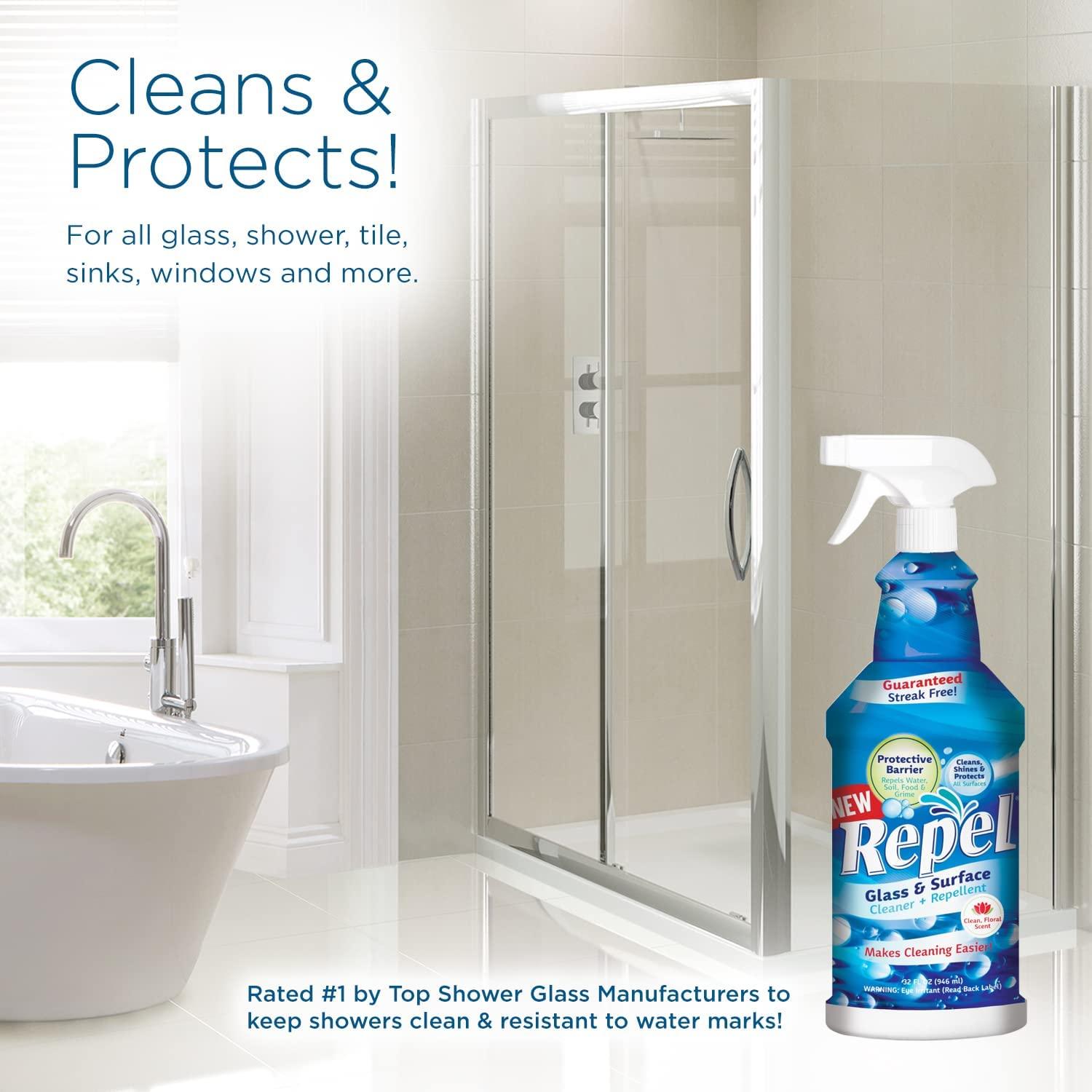 REPEL Glass & Surface Cleaner 32 fl. oz. - Cleans & Repels water