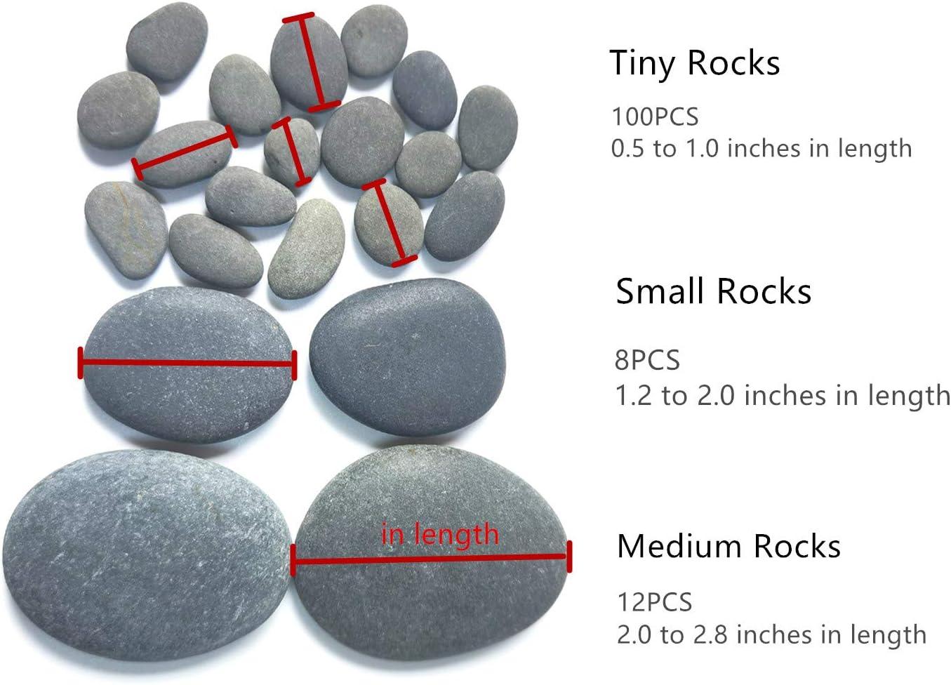 Lifetop 120PCS Painting Rocks DIY Rocks Flat & Smooth Kindness Rocks for  Arts Crafts Decoration Medium/Small/Tiny Rocks for Painting Hand Picked for  Painting Rocks