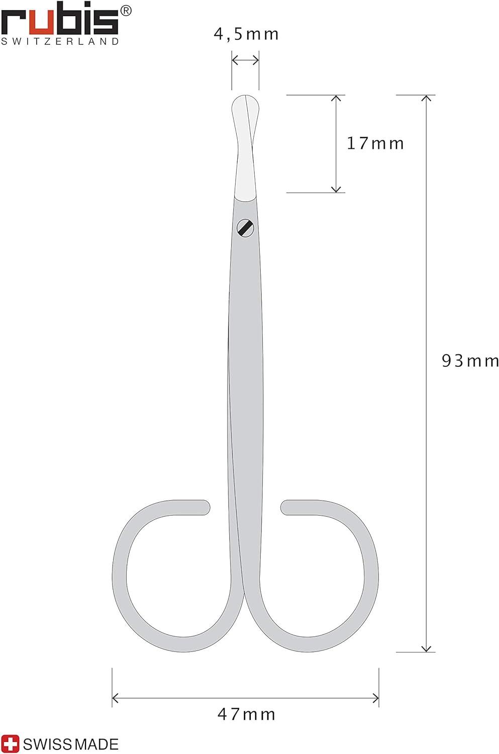Rubis Duck Gold Hair Removal Scissors - Round Tip Eyebrow and Beard ...