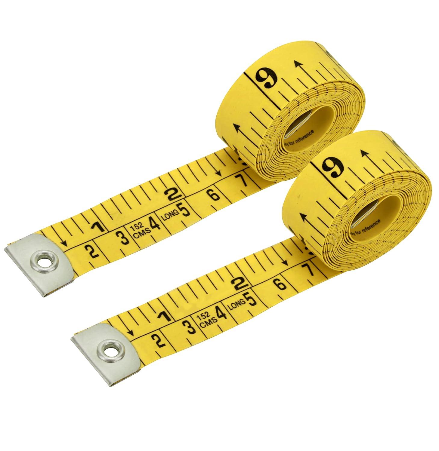 Sewing Tape Measures, 2 Pack 60-Inch Dual Scale Cloth Sewing Tape Measure,  Soft Tape Measure,Tape Measuring for Body
