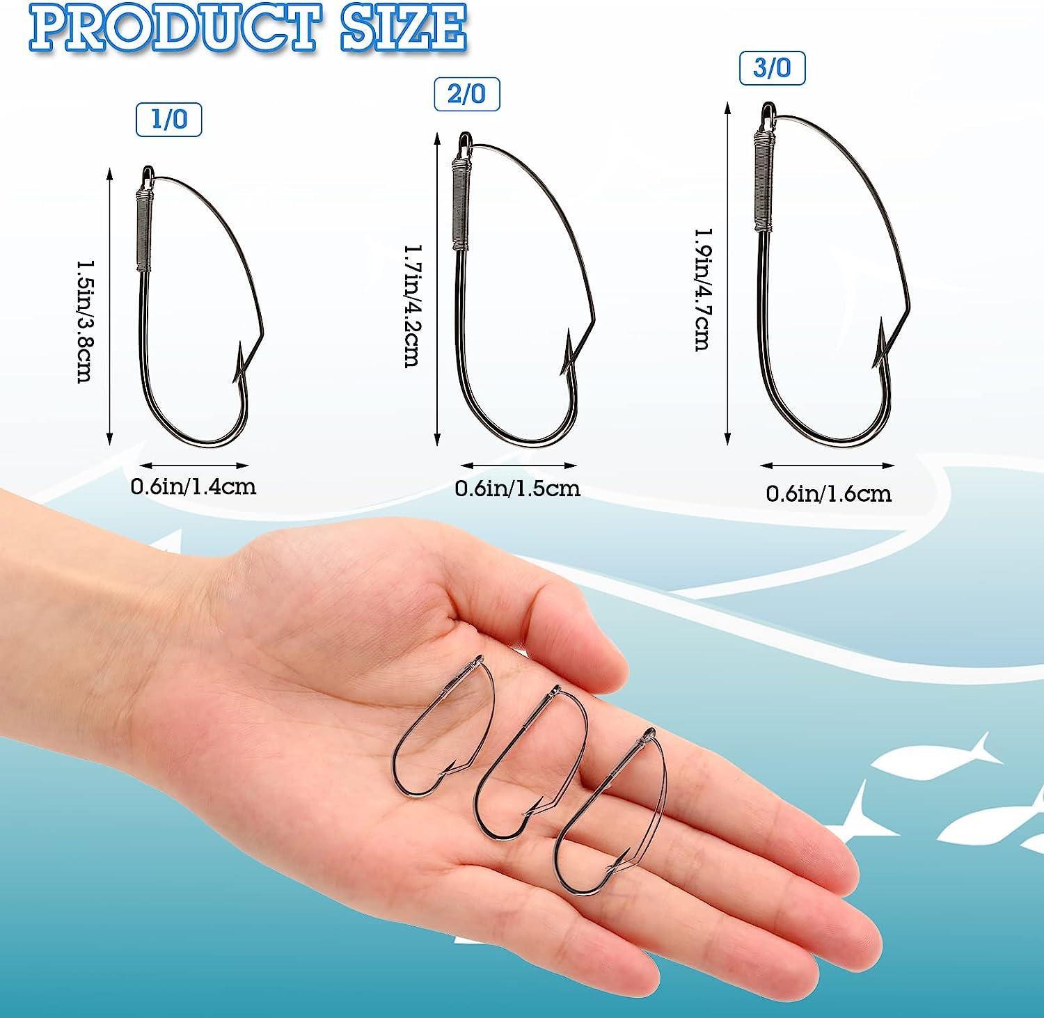 50pc Weedless Wacky Worm Hooks | Wide Rig Carbon Steel Fishing Hooks | 2/0 Size for Soft Worm Baits | Buy Now with Express International Delivery | GoSupps.com 50pc Weedless Wacky Worm Hooks | Wide Rig Carbon Steel Fishing Hooks | 2/0 Size for Soft Worm Baits | Buy Now with Express International Delivery | GoSupps.com