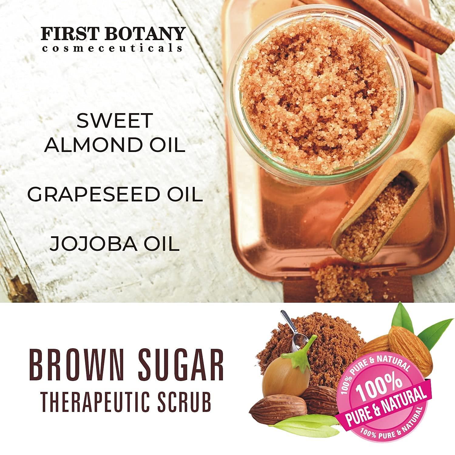 Brown Sugar Natural Body Scrub Infused with Collagen & Stem Cell