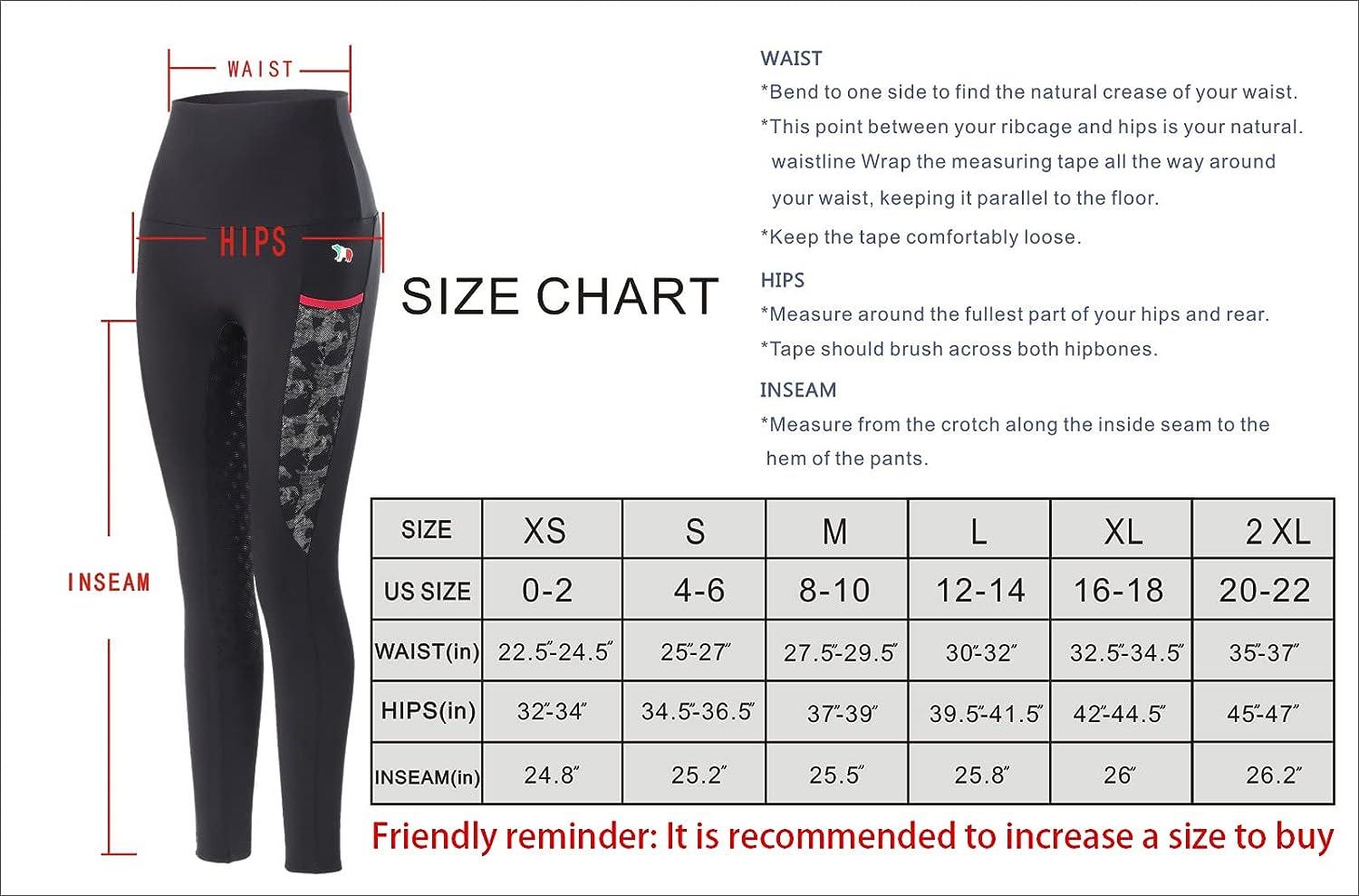 MakyeAme Women's Horse Riding Pants Full Seat Silicone Grip Riding Training  Tights Equestrian Breeches with Size Pockets Coffee Plaid Medium