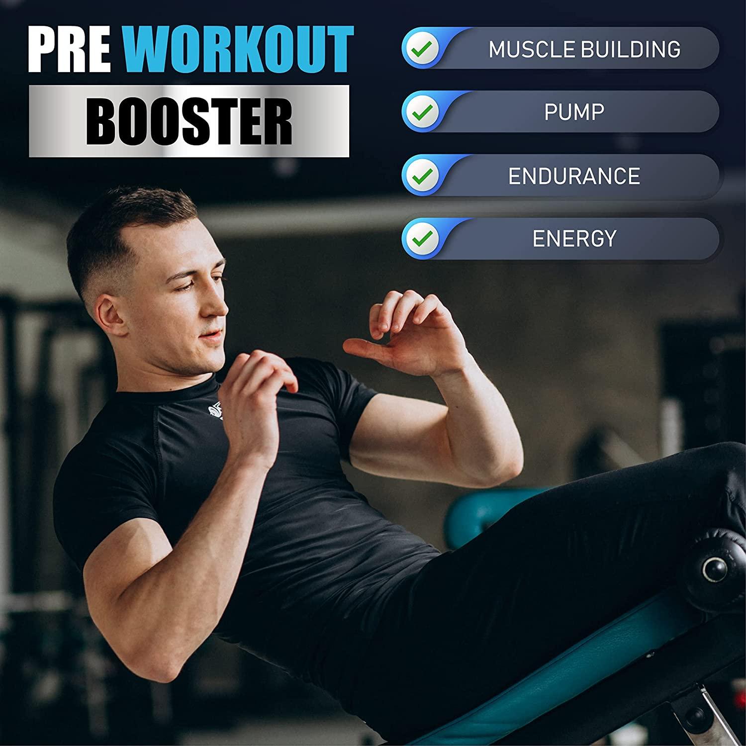 L Arginine Nitric Oxide Supplement N.O. Booster Pills for Men