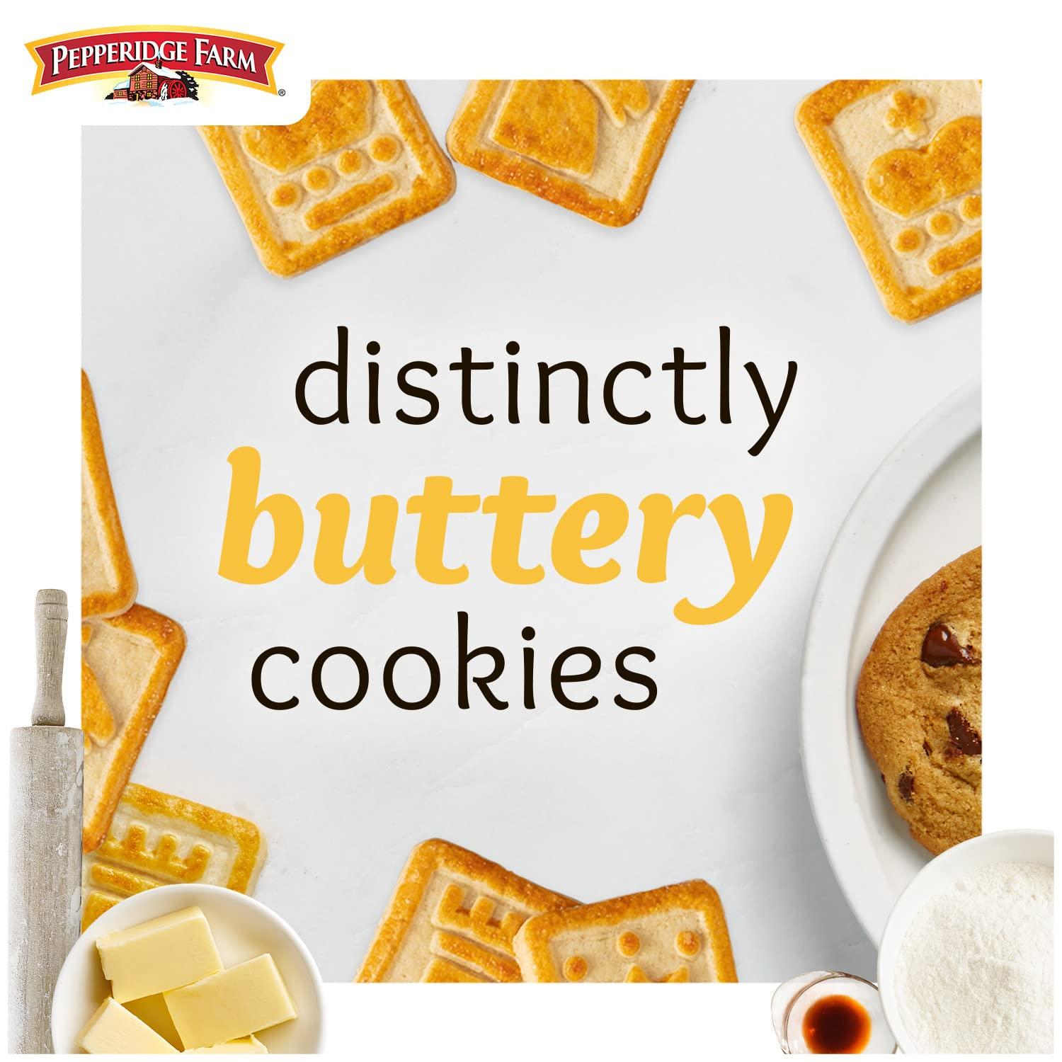 Pepperidge Farm Chessmen Butter Cookies, 7.2 oz. Multipack Tray, 8count 0.9 oz. Snack Packs