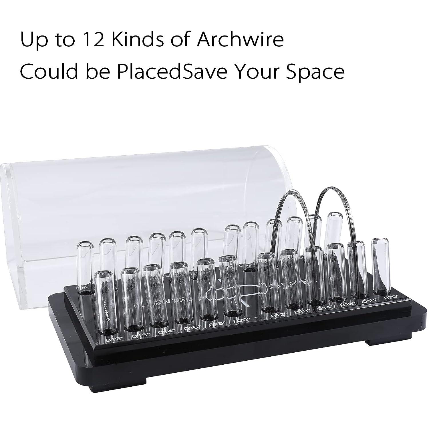 ANNWAH Dental Acrylic Archwire OrganizerOrthodontic Wire Box with Lid
