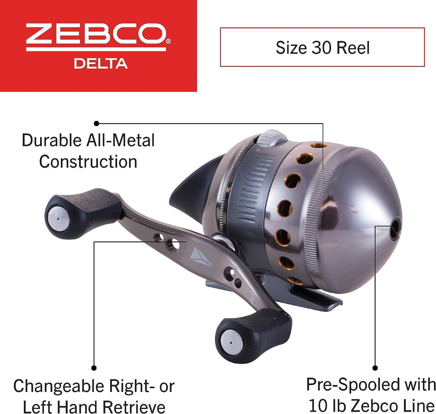 Zebco Delta Spincast Fishing Reel, Instant Anti-Reverse Clutch
