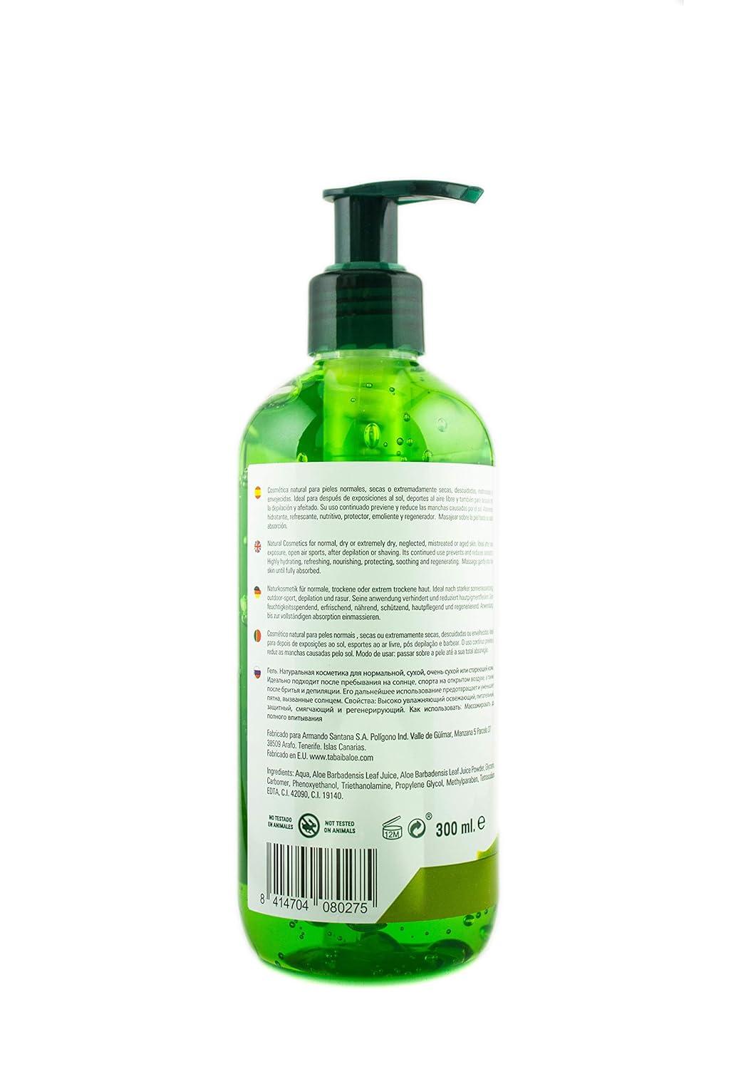 Tabaiba Aloe Vera Hydragel Moisturizing Gel - 300ml (Pack of 1) | Hydrating  Skin Care for All Skin Types
