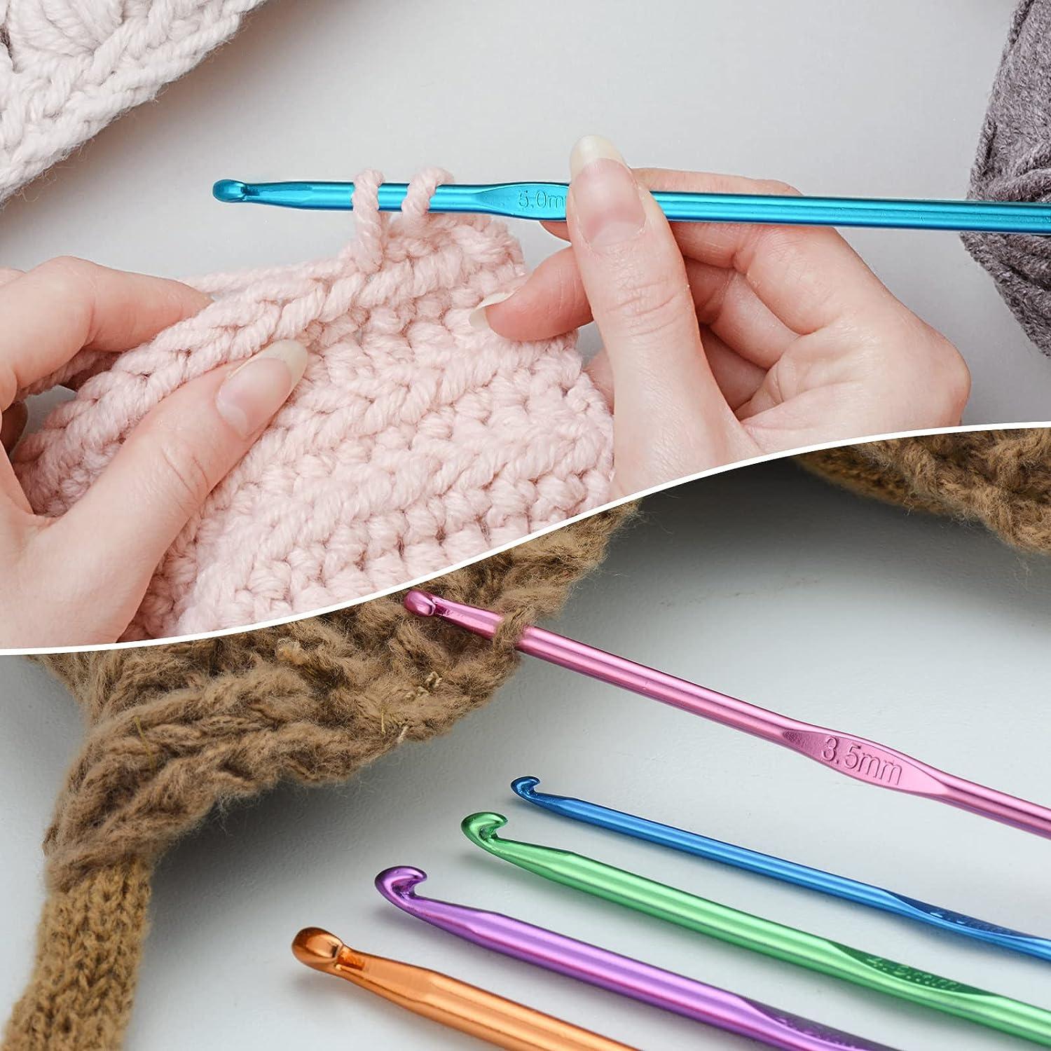 Dahuyoo Crochet Hooks Set Home Crochet Hook Kit, 110 Piece Knitting &  Crochet Supplies DIY Kits, Including Sewing Needles, for Crochet Needle for  Beginners, and Seasoned Crochet Lovers