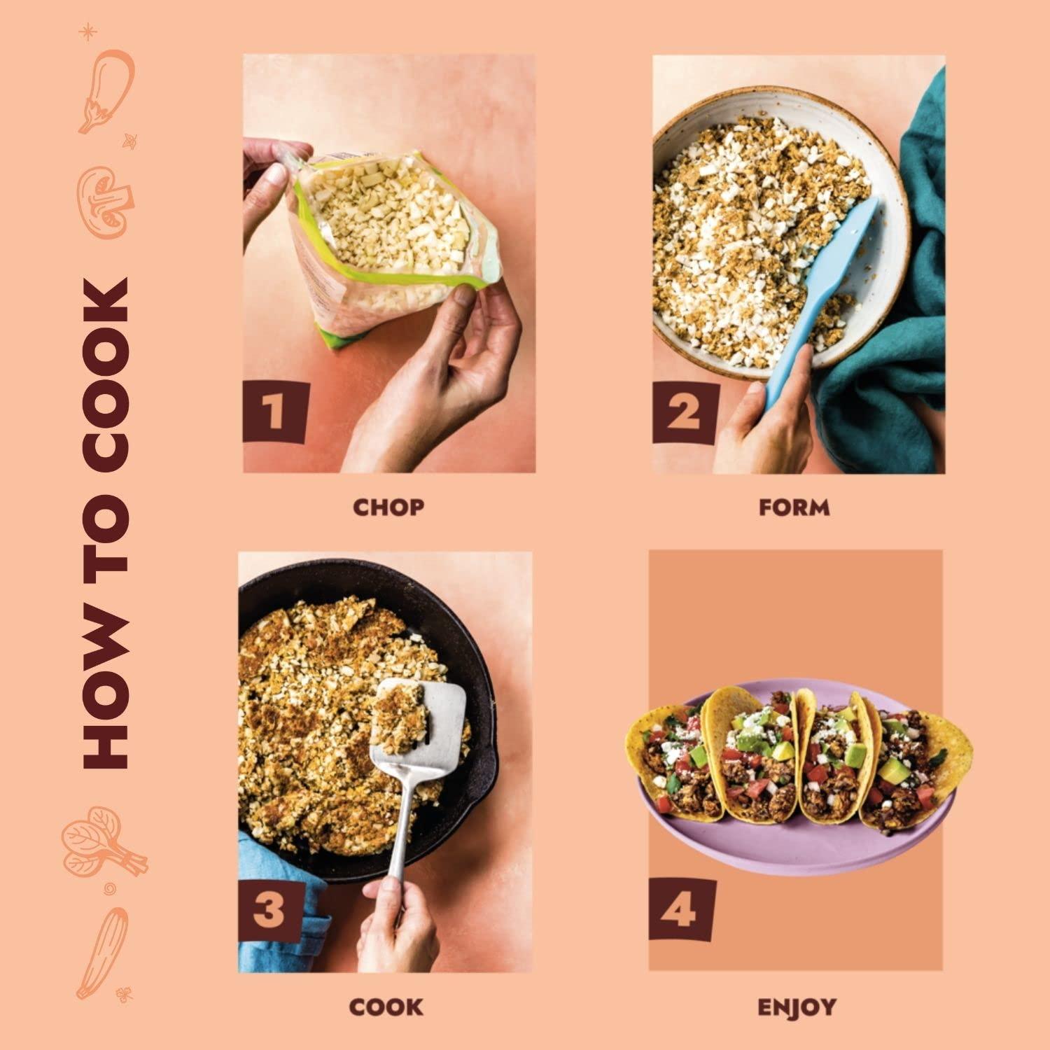 Adda Veggie PlantBased Ground Meat Alternative Veggie Burger Mix