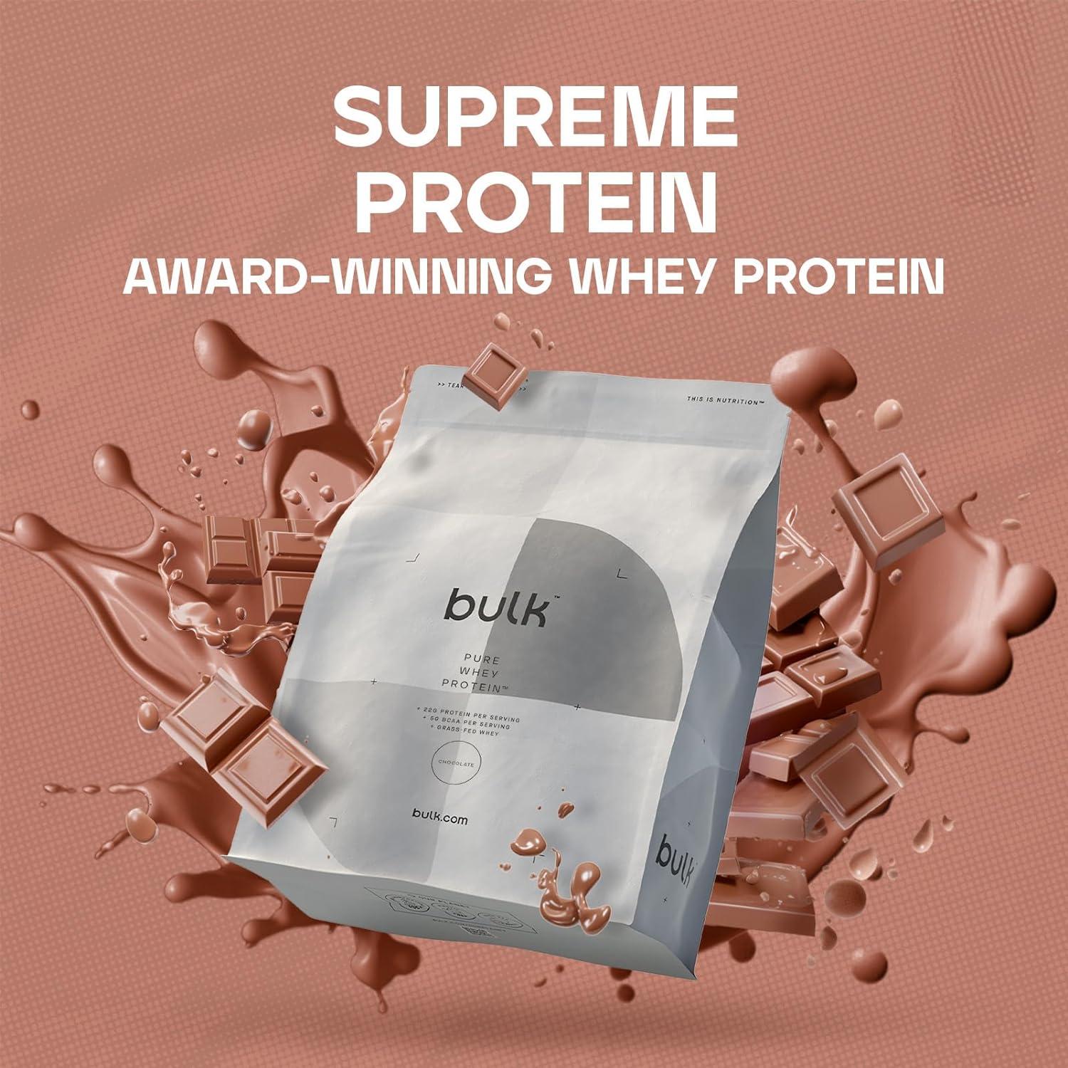 Bulk Pure Whey Protein Powder Shake Chocolate 1 kg Packaging May Vary