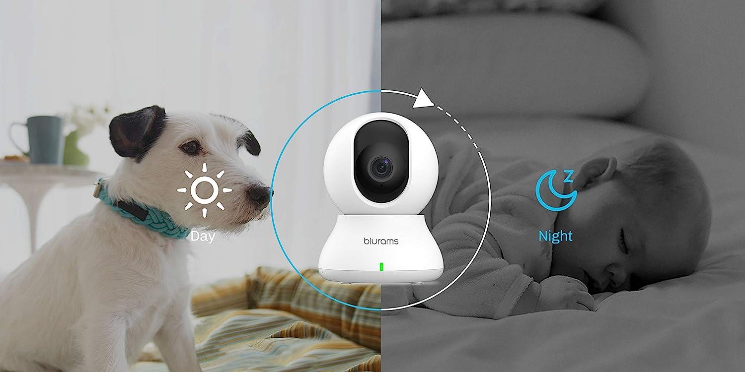 blurams Security Camera 2K Indoor Camera 360-degree Pet Camera for