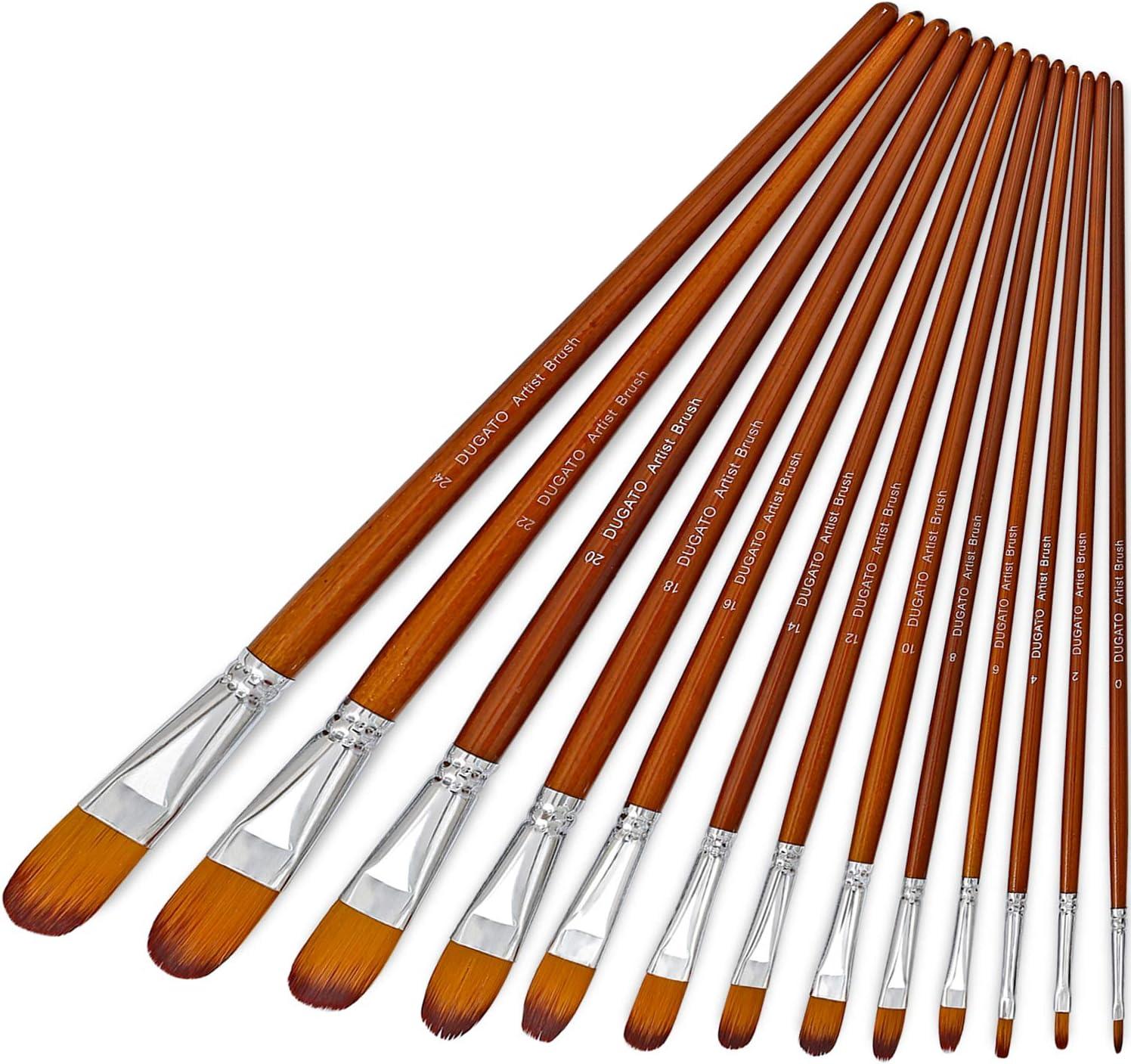 Logs Paint Brushes , 10pcs Paint Brushes For Acrylic Painting, Oil  Watercolor Acrylic Paint Brush, Artist Paintbrushes For Body Face Rock  Canvas, Stud