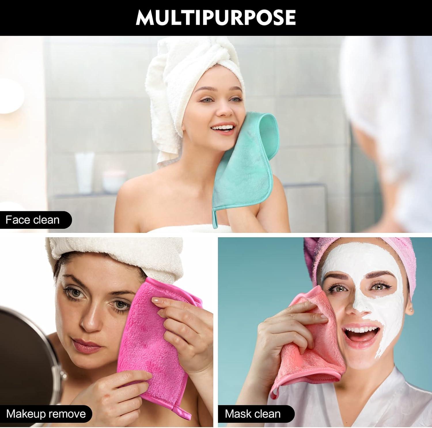 KinHwa Microfiber Makeup Remover Cloths Flannel Face Cloth