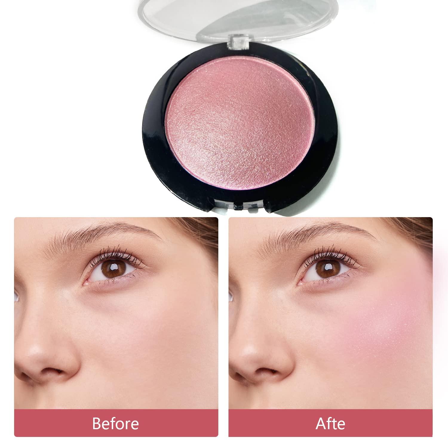 CarMela Baked Blush Highly Pigmented Shimmery Blush Powder Blendable