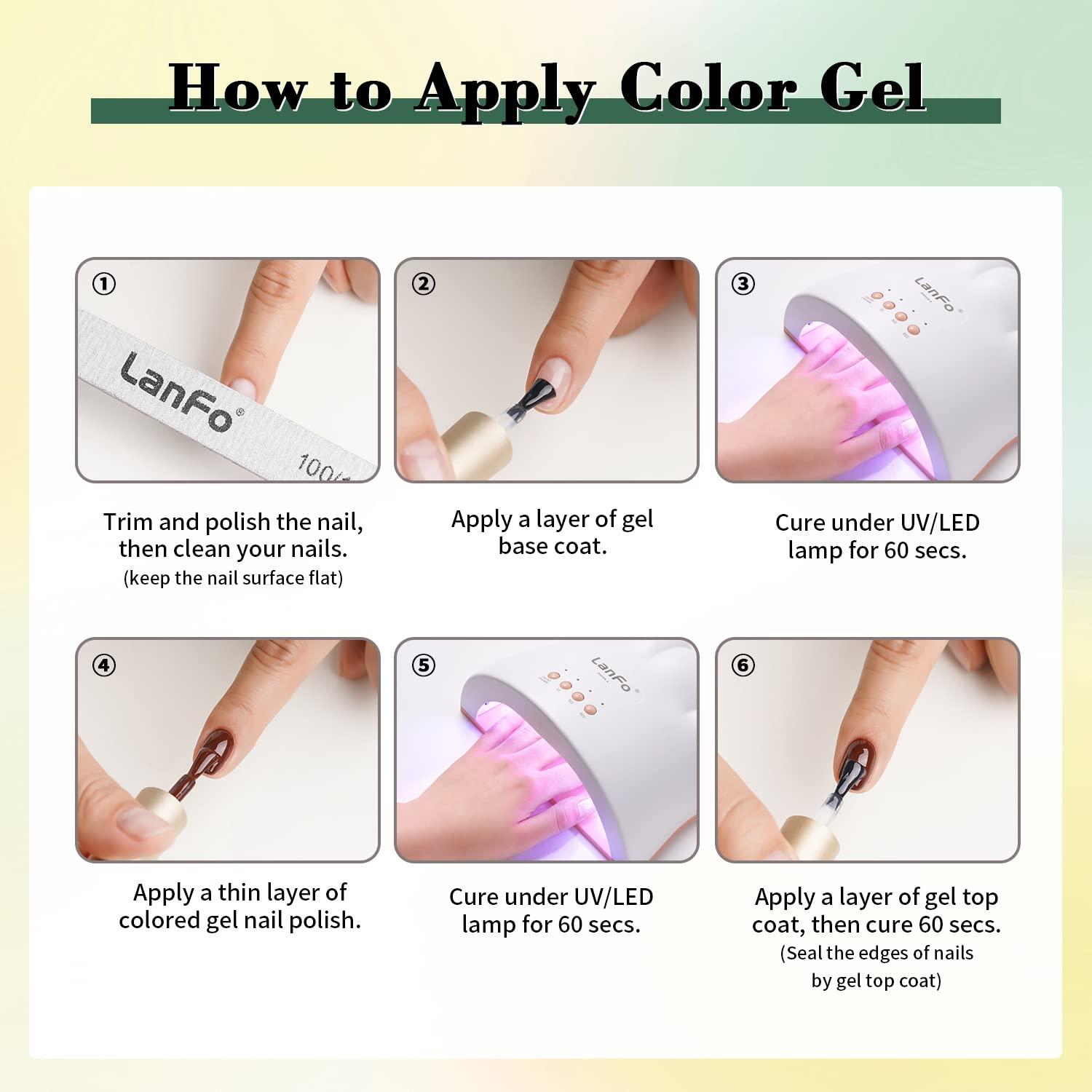 JODSONE Gel Nail Polish Starter Kit 10 Colors Black White Pink Green Soak  off No Wipe Nail Gel Polish Set Suitable for All Seasons | Gel polish, Gel  nails, Gel nail polish set