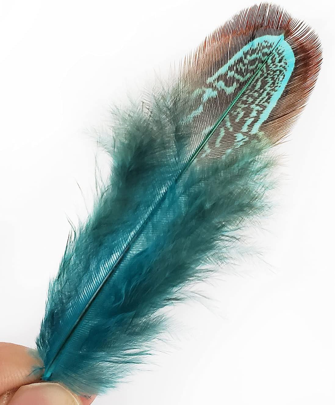 120 PCS 6-8 inch 12 Colorful Goose Feather for Crafts, Jewelry Making,  Dream Catchers, Home or Party Decorations