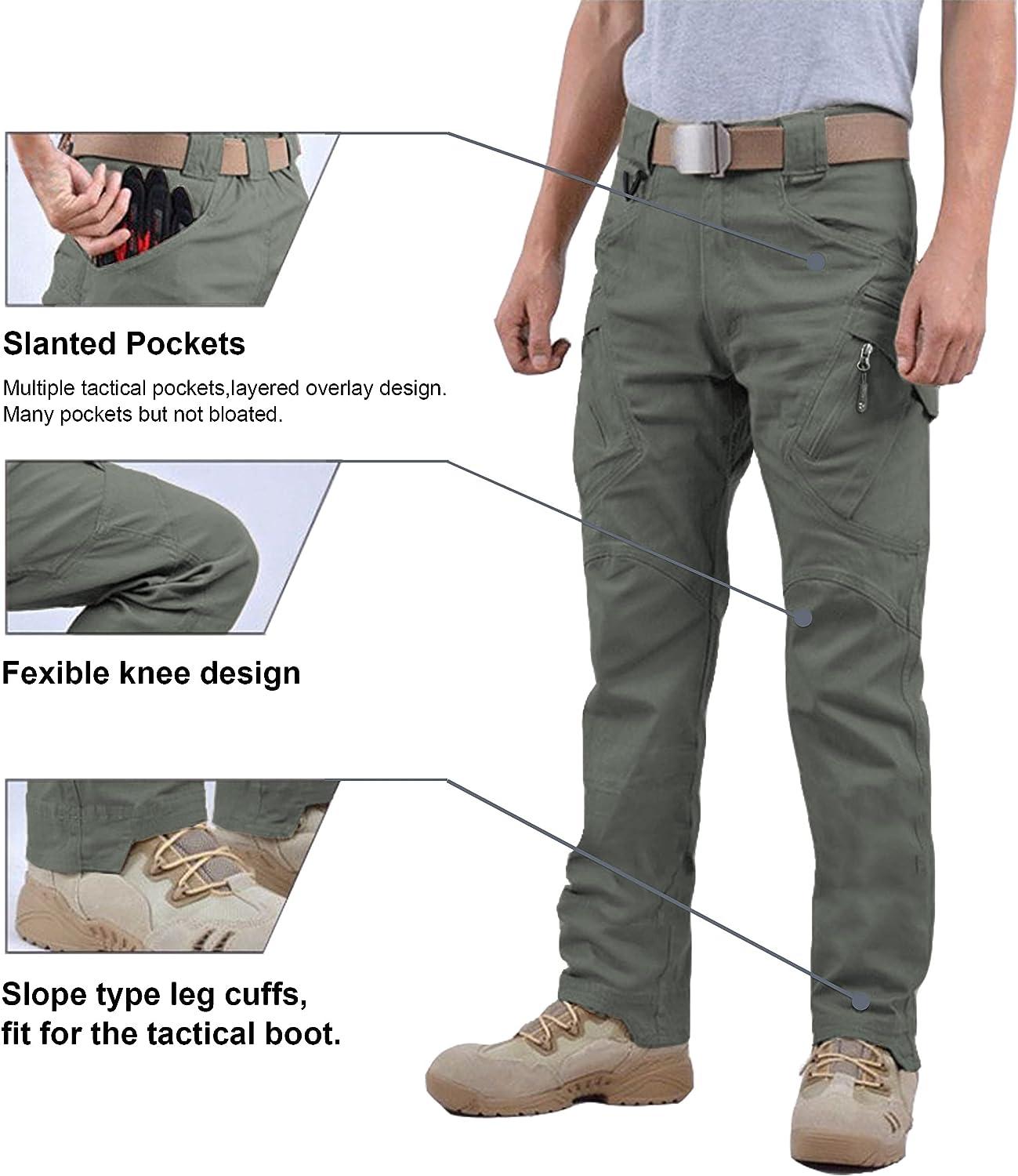 Men's Chino Pants Regular, Work Out Pants Mens Chinos Slim Fit Stretch for  Men Black Casual Work Pants Cotton Relaxed Military Cargo Pants with Multi  Pockets Stretchy Waist Ubtech (XS, Army Green)