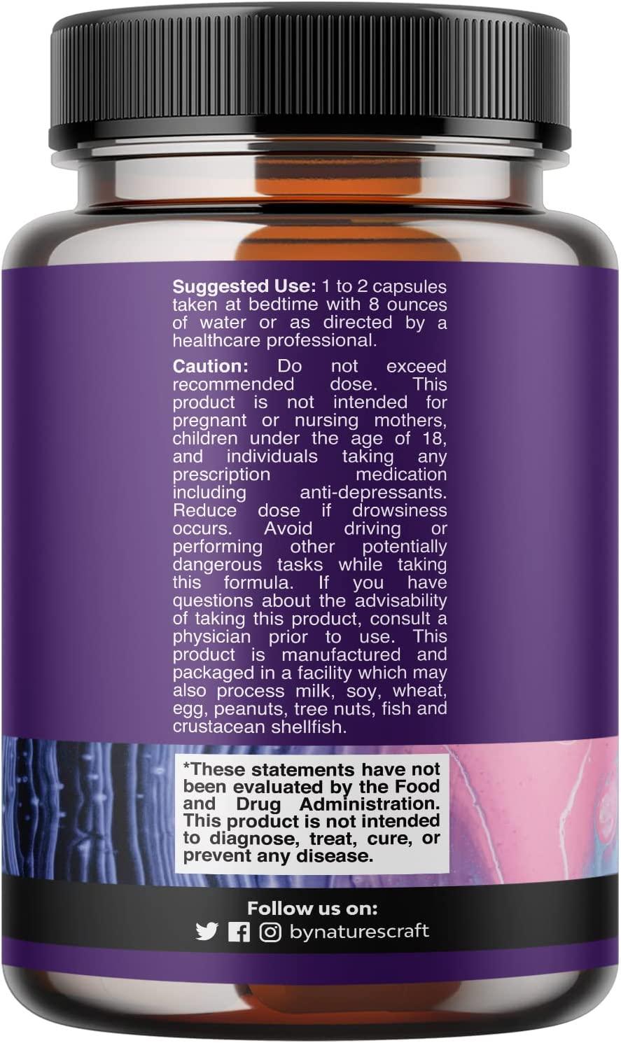 5 HTP Supplement 5Hydroxytryptophan 5HTP 100mg Gentle Herbal Sleep