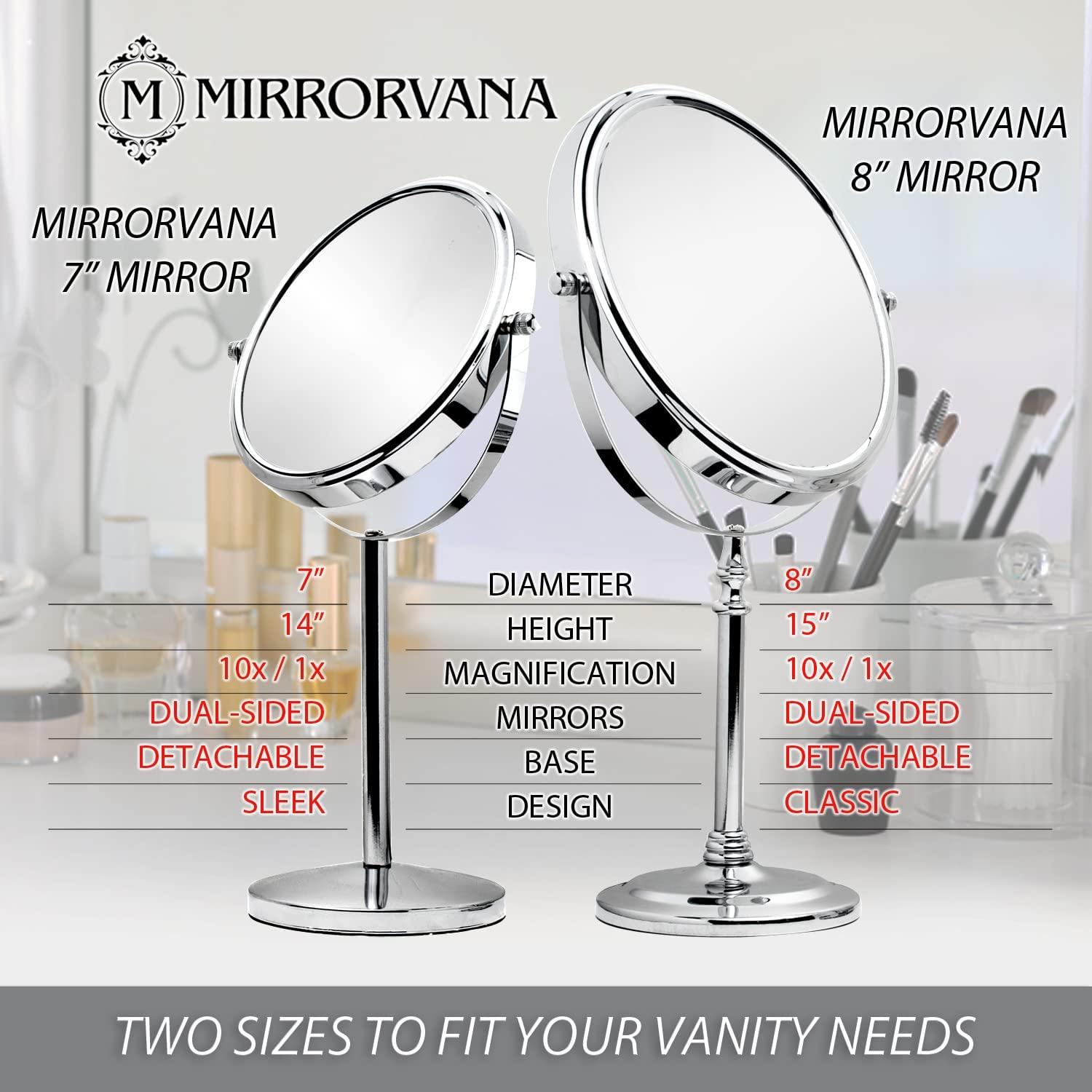 Mirrorvana Spiegel mit 10-facher Vergrößerung, runder Spiegel für Mirrorvana Spiegel mit 10-facher Vergrößerung, runder Spiegel für