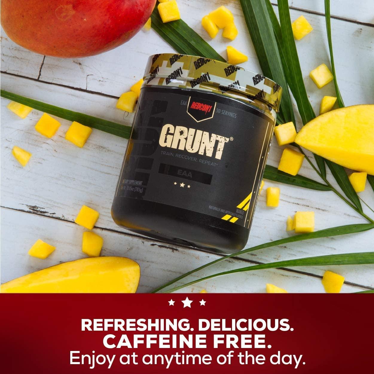 Redcon1 Grunt, EAAs, 30 Servings, Recover Faster, 9 Essential Amino