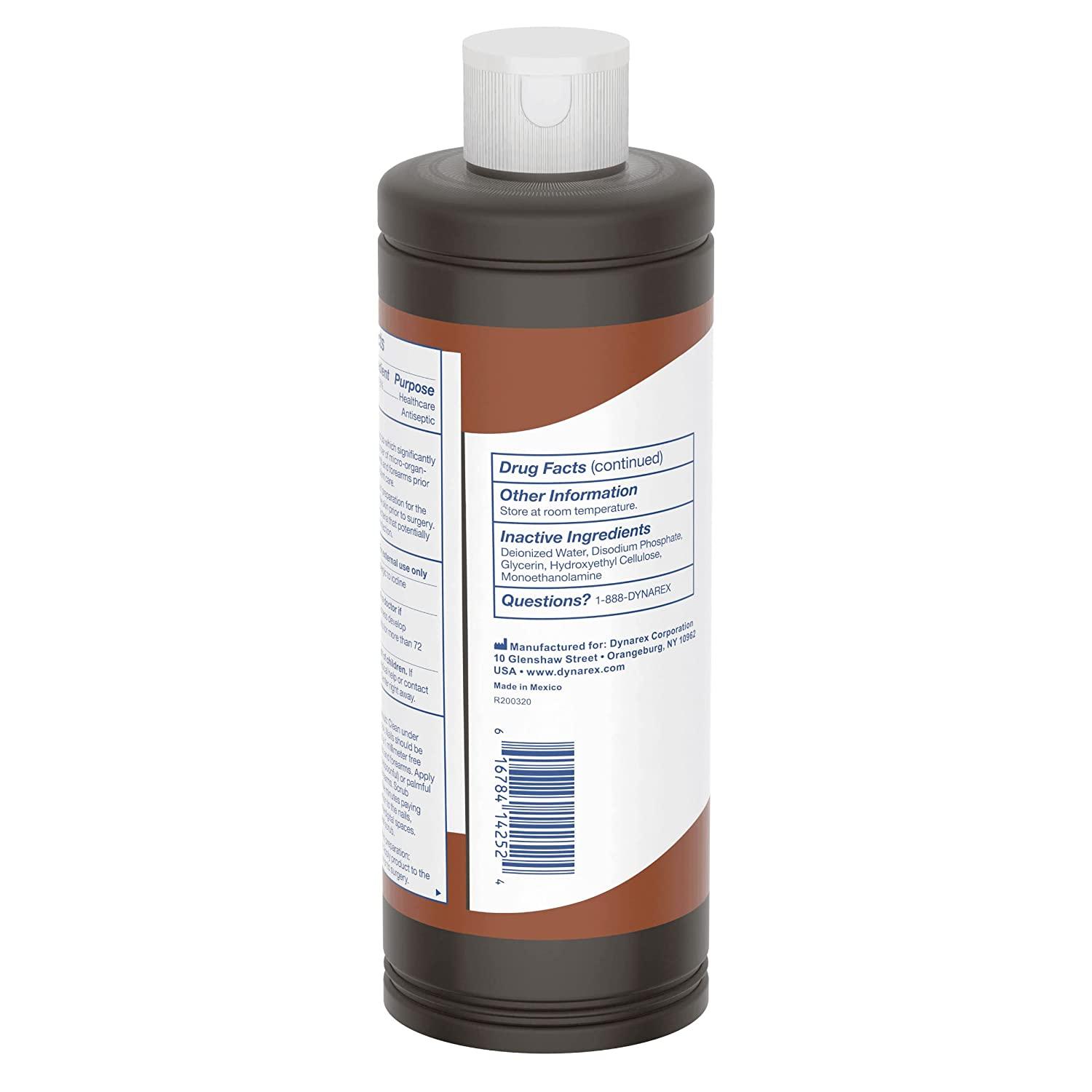 Dynarex Povidone Iodine Scrub Solution 16 oz - Antiseptic Cleanser for ...