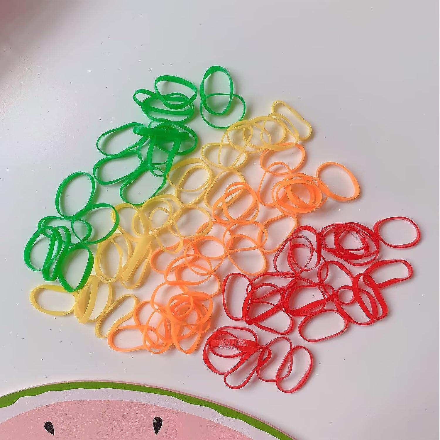 Elastic Hair Bands 24 Colors, 1500 pcs Mini Hair Rubber Bands with  Organizer Box