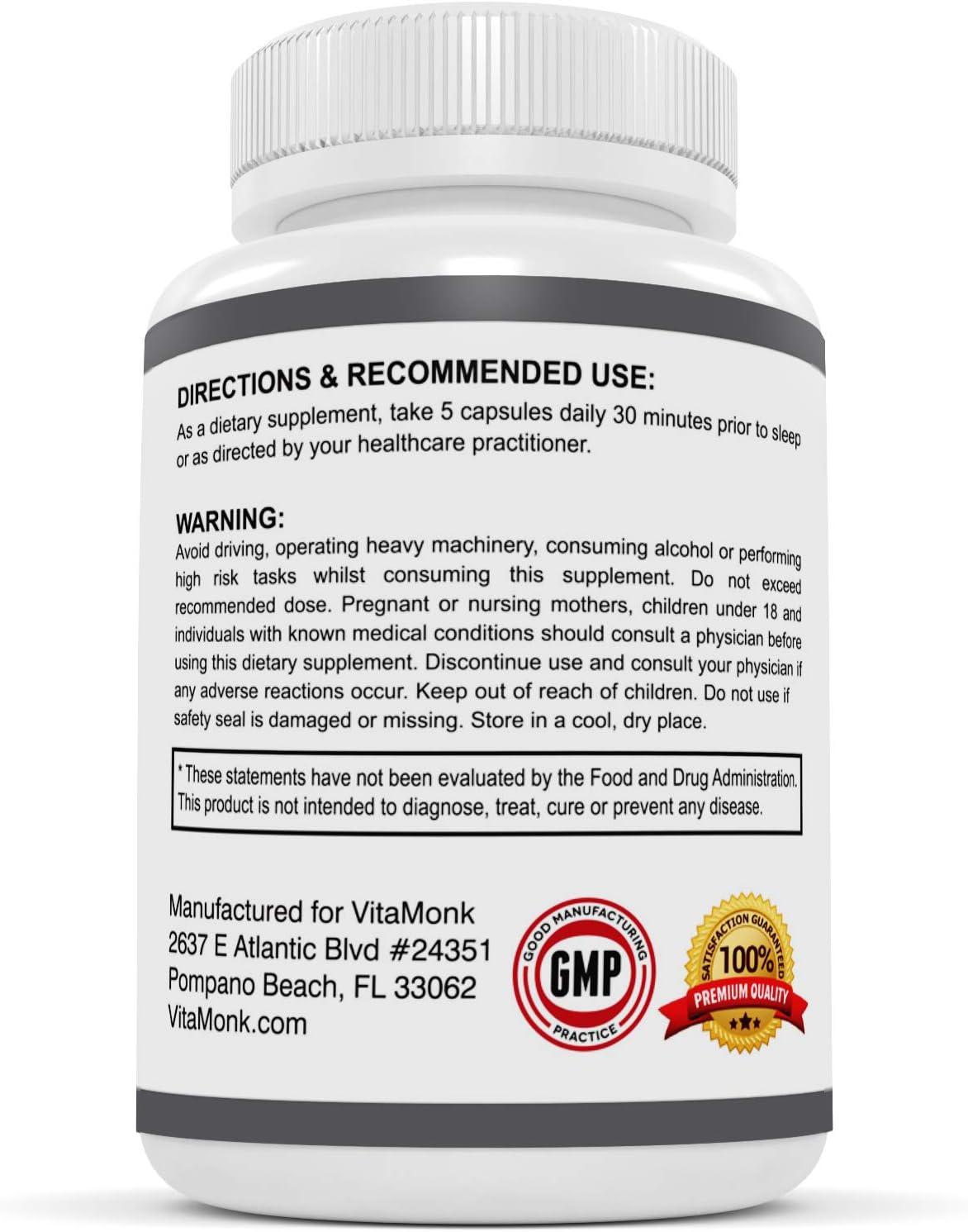 VitaMonk Relaxeril™ Relajante muscular totalmente natural - Suplemento  relajante muscular - Fórmula completa relajante muscular