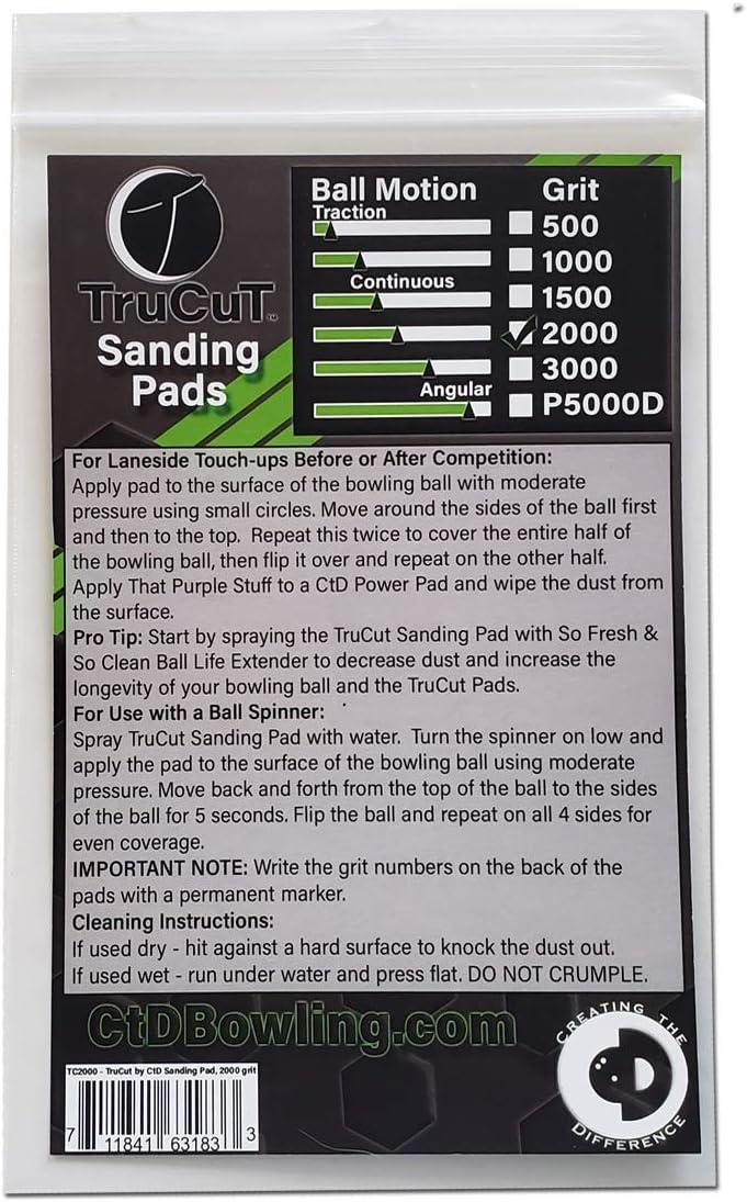 TruCut Sanding Pad 2000 Grit 5" Diameter Sanding Pads Made for