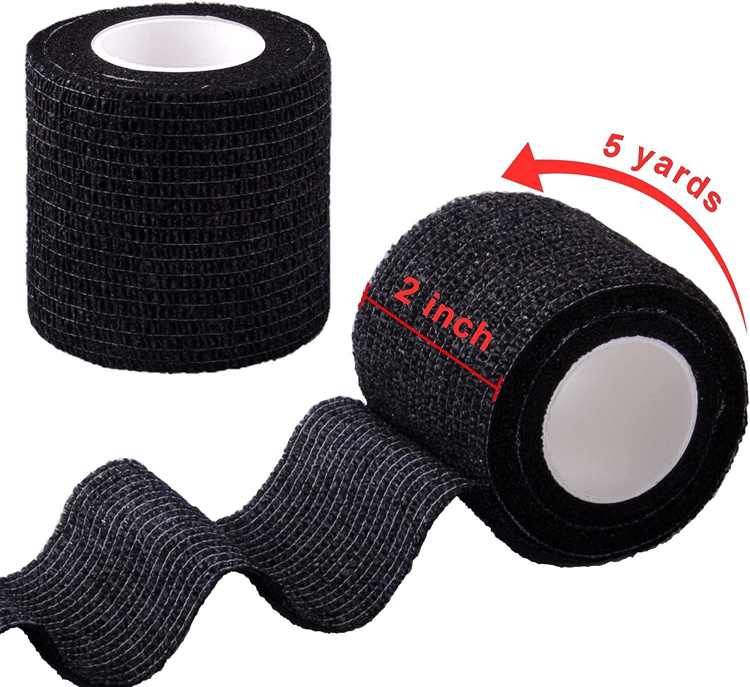 BQTQ 30 Rolls Self Adherent Wrap Stretch Bandages Self Adhesive Bandage Wrap 2 inch Self Stick