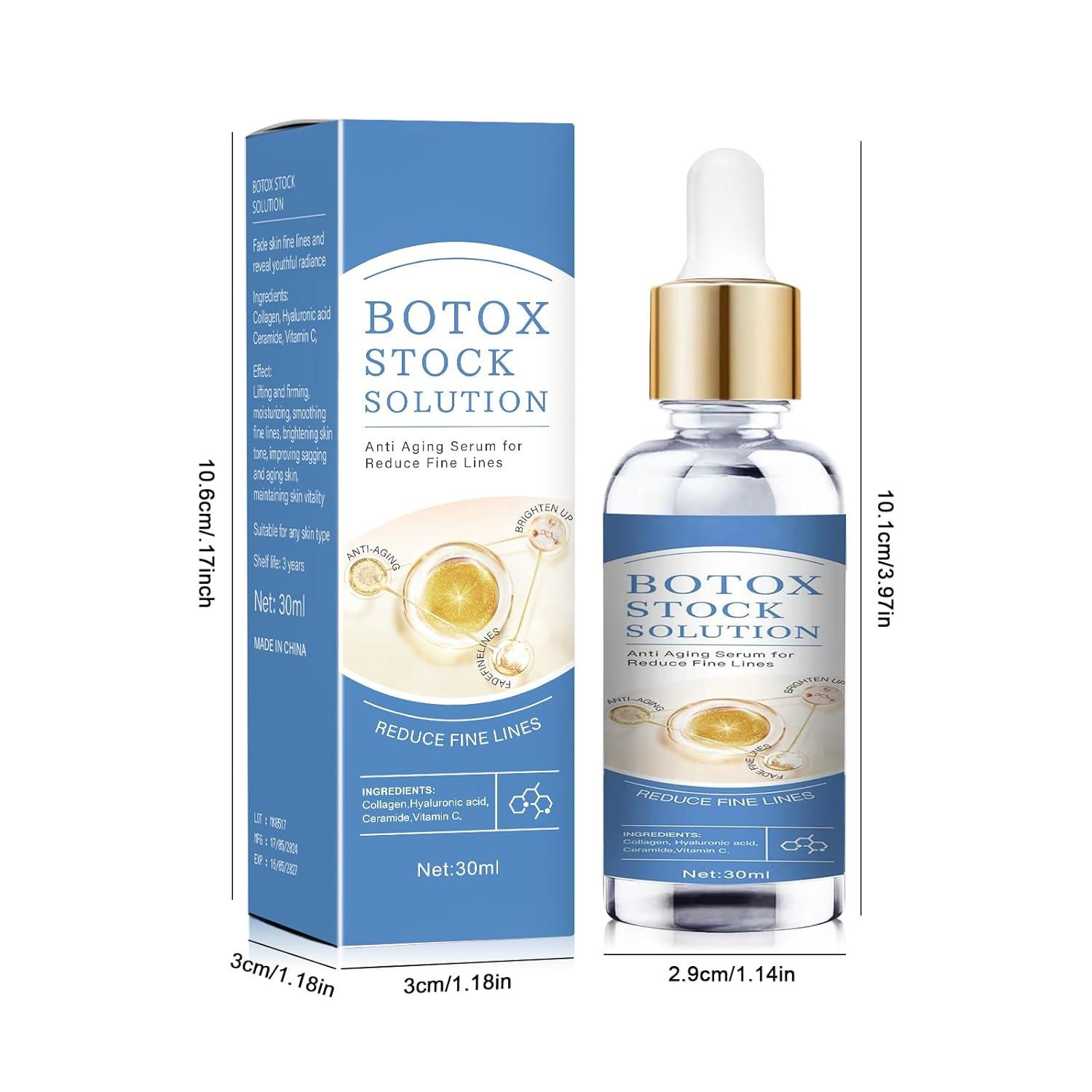 2PCS Botox Face Serum - Vitamin C & E Formula for Tightening