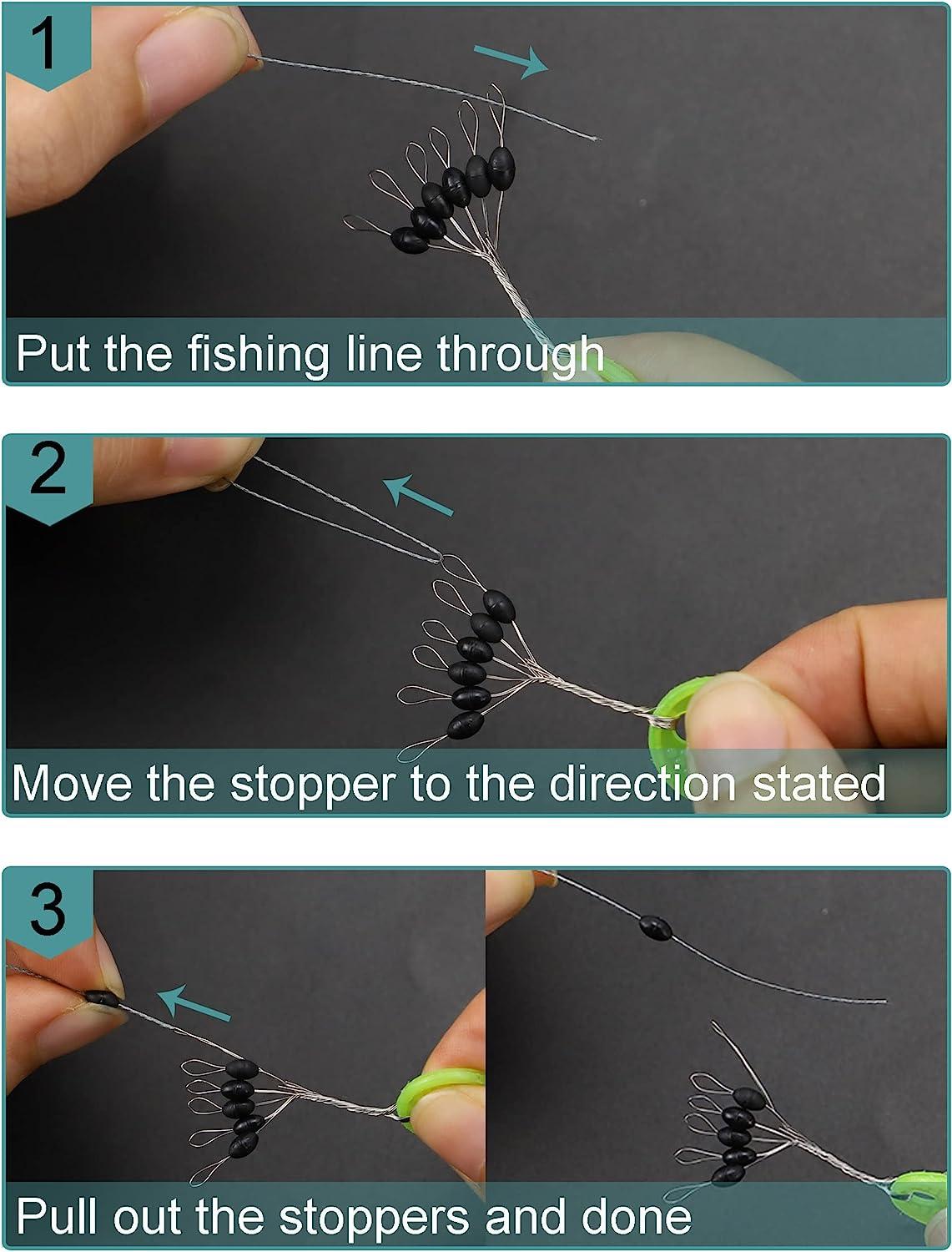 How to Attach a Rubber Bobber Stop to Your Fishing Line 